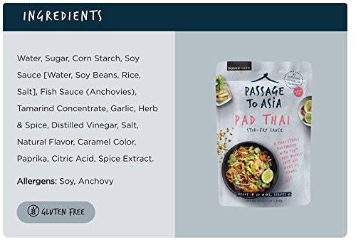 Passage To Asia, Sauce Stir Fry Pad Thai, 7 Ounce