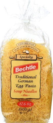 bechtle traditional german egg pasta (soup noodle thin) - 17.6oz [6 units] (658842652217)