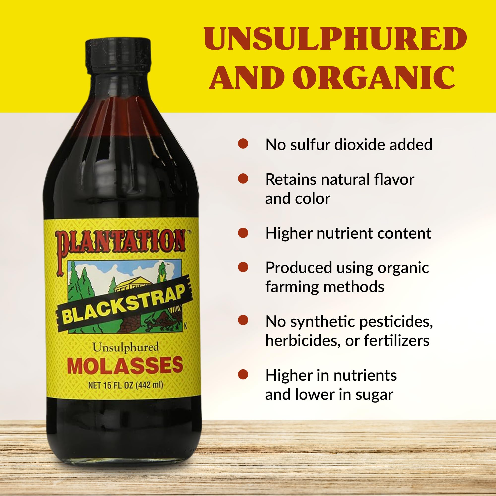 Plantation Blackstrap Molasses 15 oz