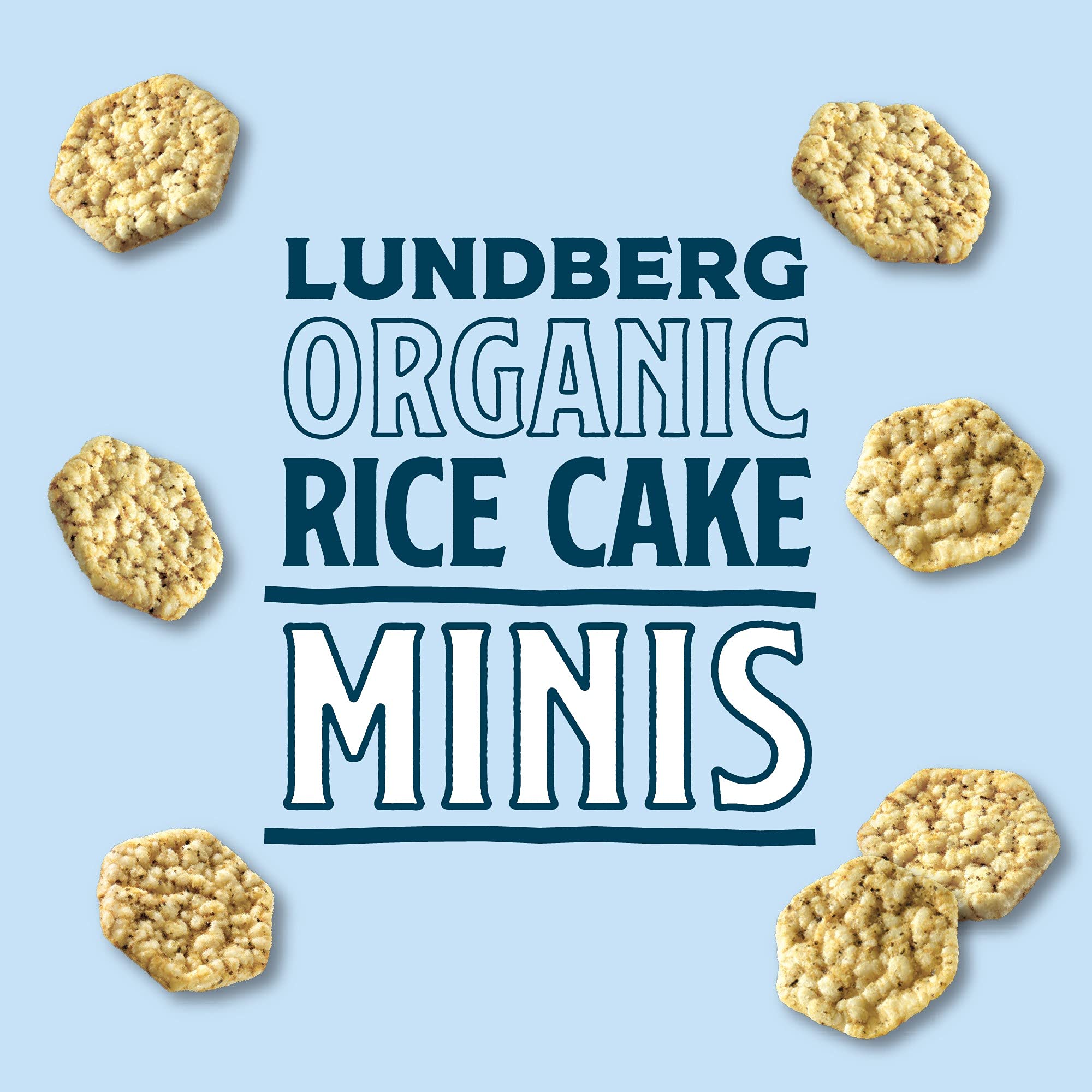 Lundberg Organic Ginger Seaweed Rice Cake Minis, 5oz, Gluten-Free, Vegan, Whole Grain, USDA Certified Organic, Non-GMO Project Verified