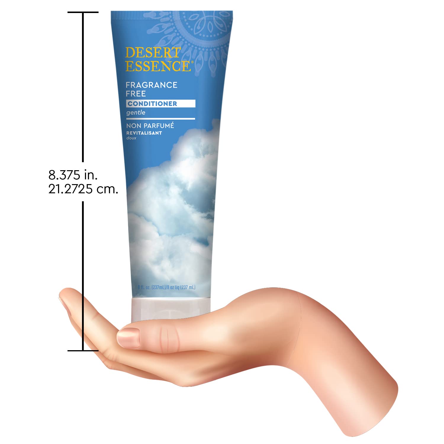 Desert Essence Fragrance Free Conditioner - Pure - 8 Fl Ounce - Gloss & Shi