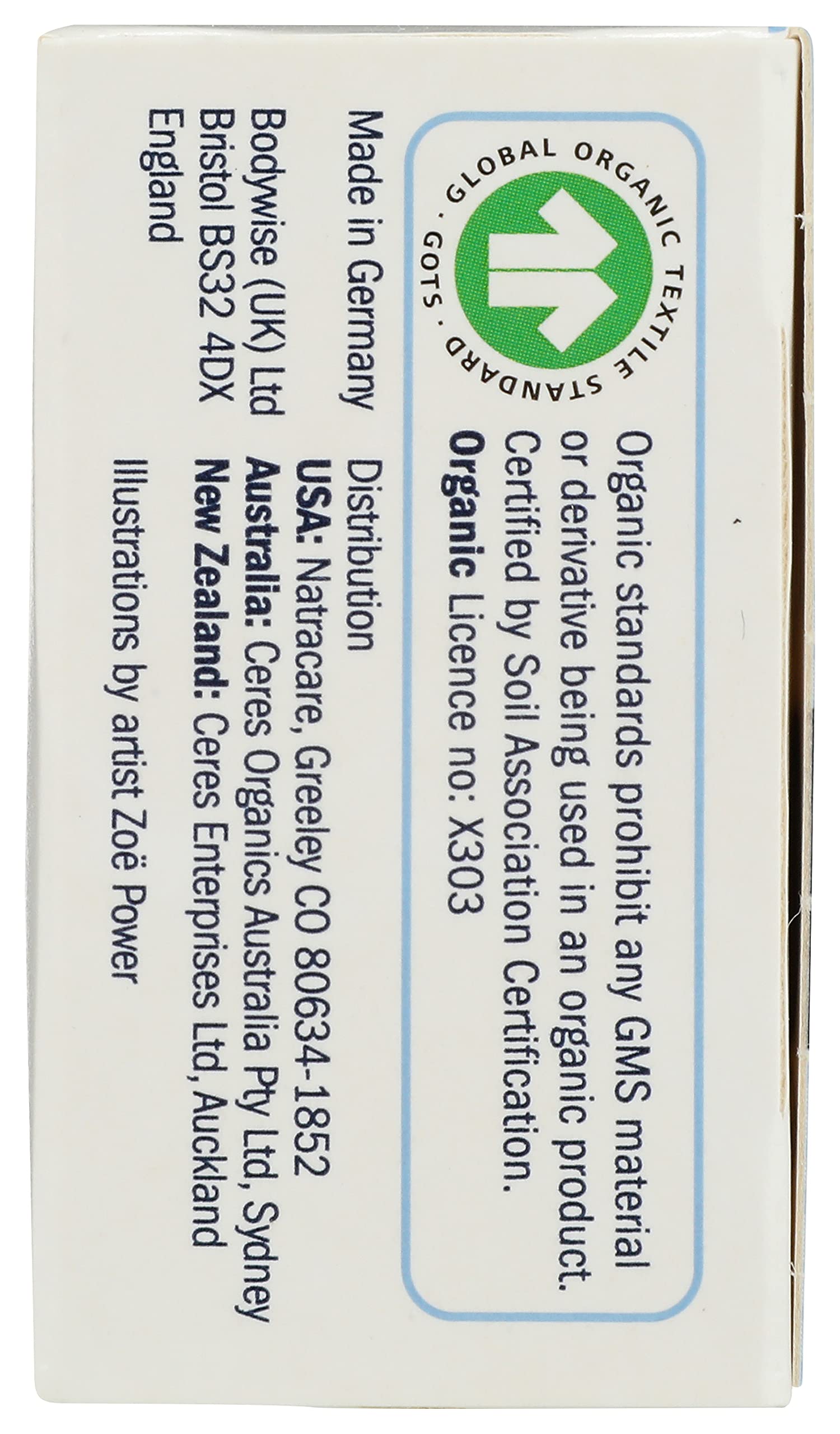 Natracare Non-Applicator 100% Organic Cotton Tampons, Super, Totally Chlorine Free, Biodegradable and Compostable (12 Pack, 240 Tampons Total)