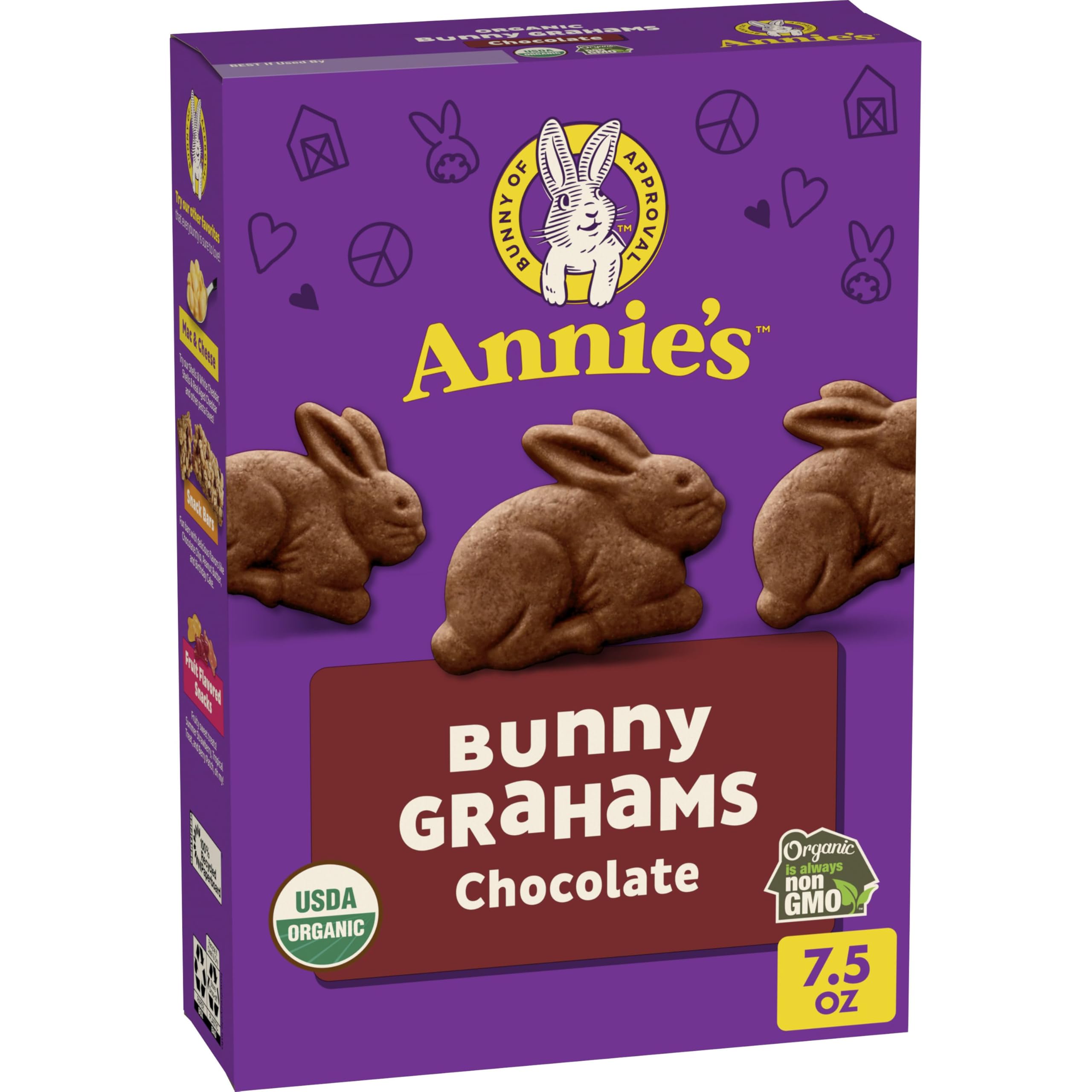 Annie's Chocolate Chip Bunny Grahams Whole Grain Snacks, 7.5 Ounce