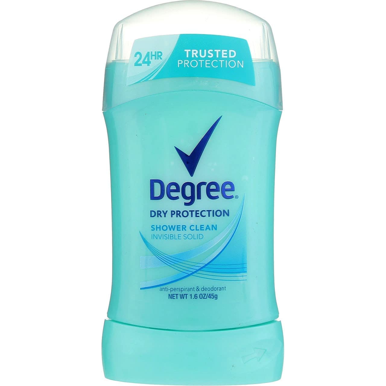 Degree Shower Clean Dry Protection Antiperspirant Deodorant Stick, 1.6 oz, blue