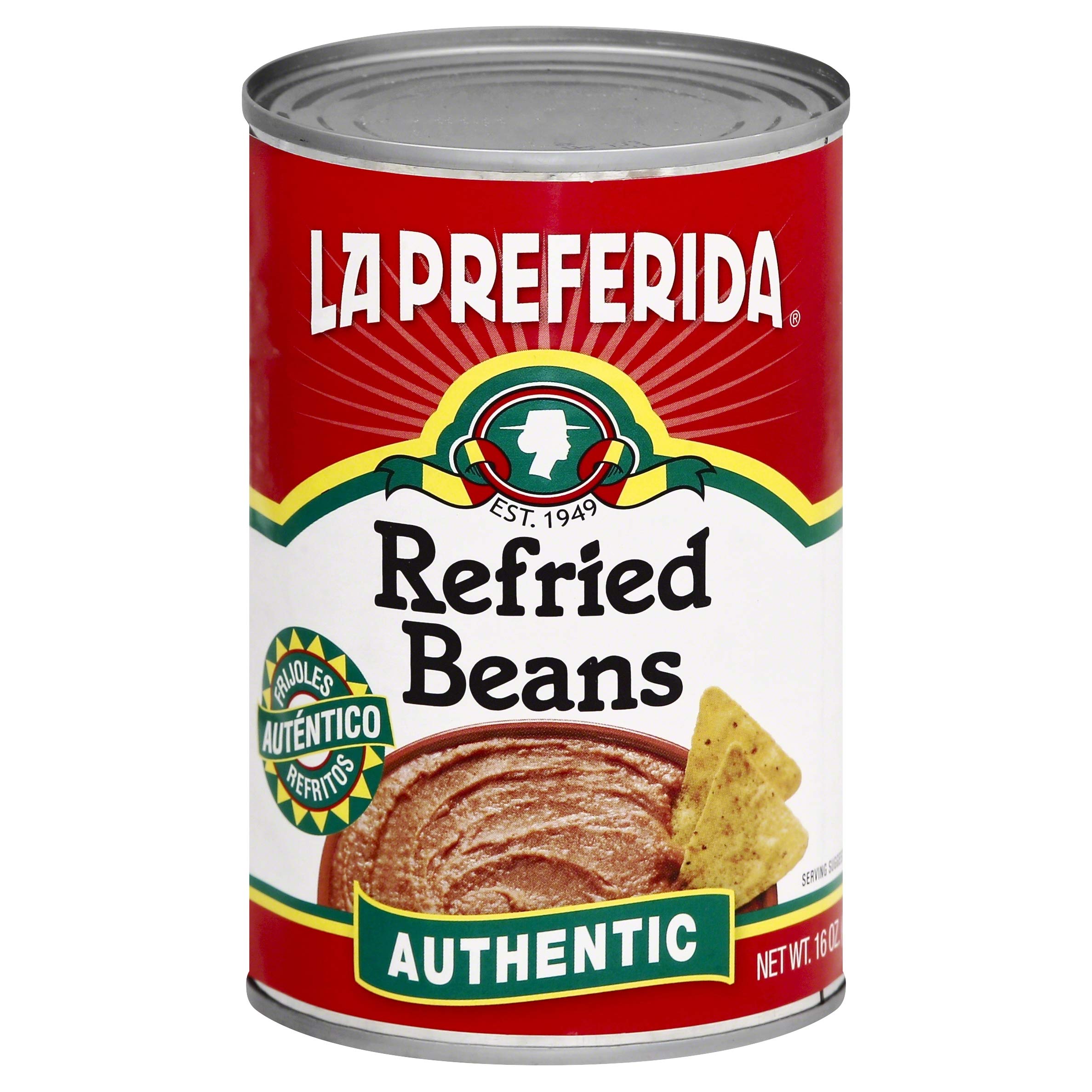 La Preferida Authentic Refried Beans 16 Oz