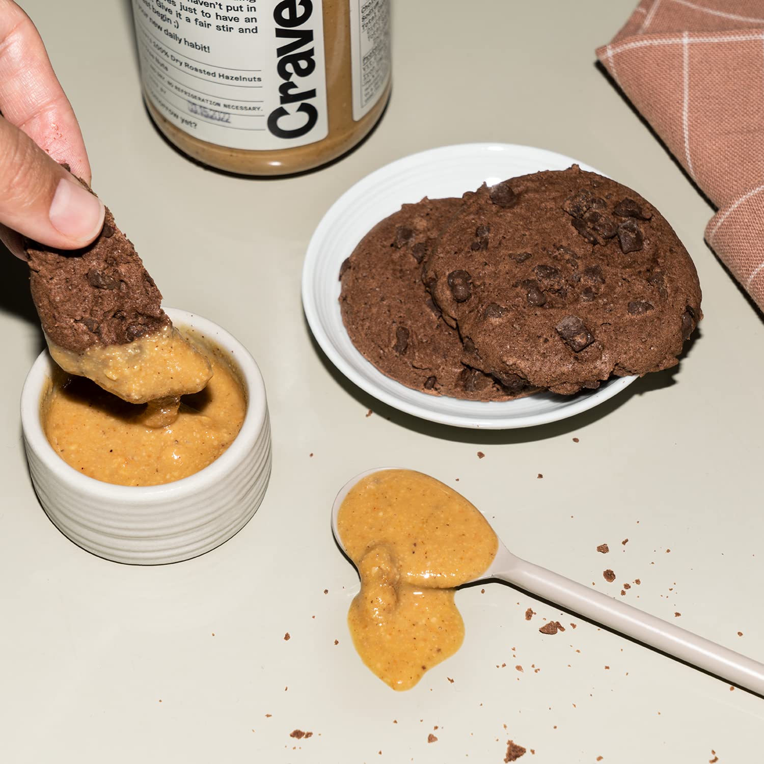 Cravers 100% Hazelnut Butter with No Added Sugar, Sugar-Free, Vegan, Keto Friendly Hazelnut Spread (12oz) - 1 Jar