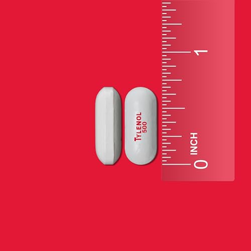 Tylenol Extra Strength Pain Reliever and Fever Reducer Caplets, 500 mg Acetaminophen Pain Relief Pills for Headache, Backache