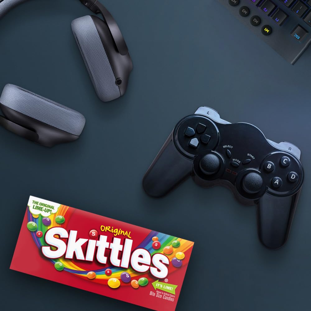 SKITTLES Original Chewy Candy Theater Box, 3.5 oz Box