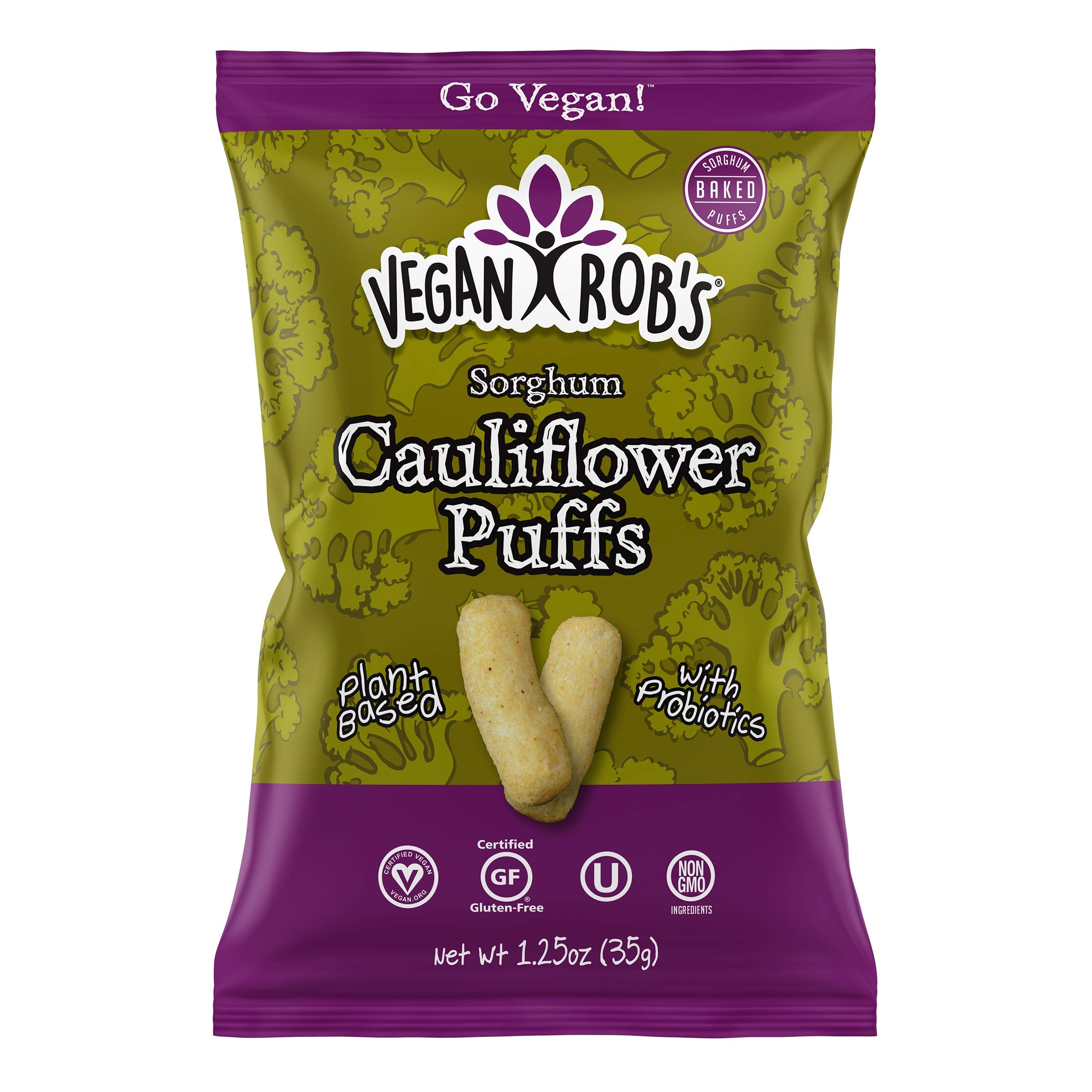 Vegan Rob's Puffs, Cauliflower, Gluten Free Snack
