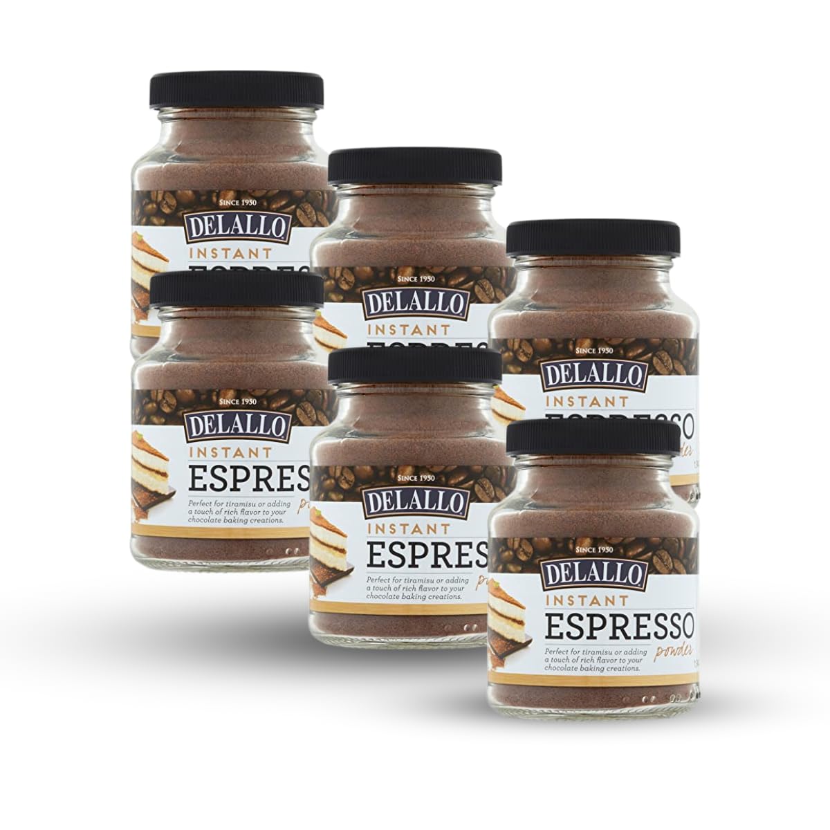 DeLallo Instant Espresso Powder, 1.94oz Jar
