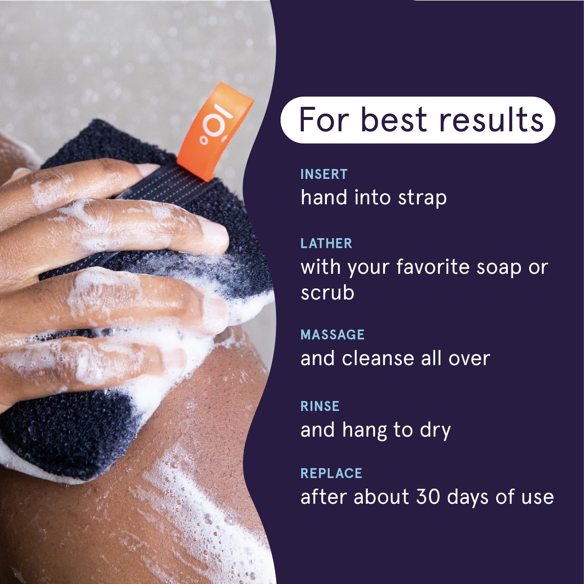 Cleanlogic Detox Purifying Charcoal Body Scrubber (Pack of 1)