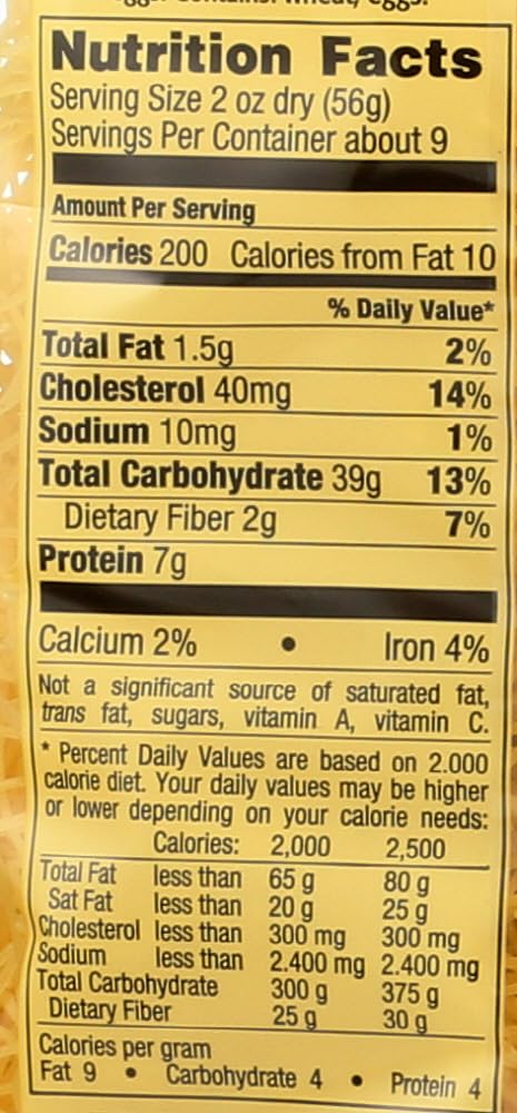 bechtle traditional german egg pasta (soup noodle thin) - 17.6oz [6 units] (658842652217)