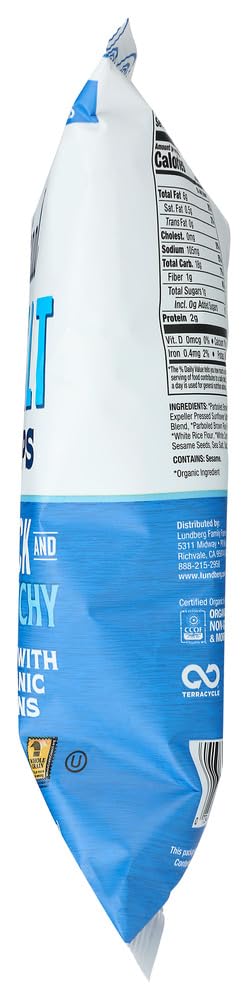 Lundberg Rice Chips Sea Salt 6 OZ (Pack of 2)2