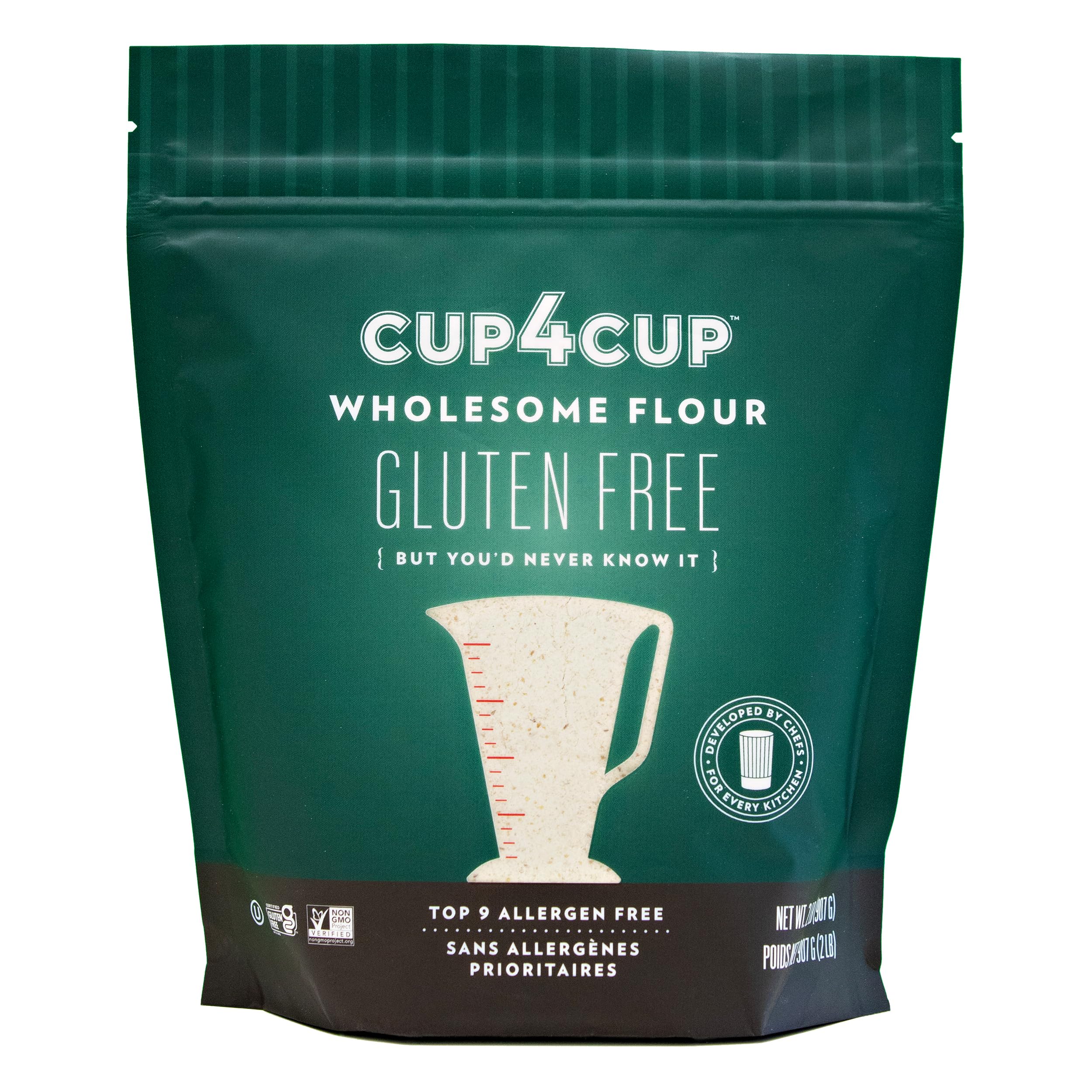 Cup4cup Gluten Free Wholesome Flour Blend, 2 Lb