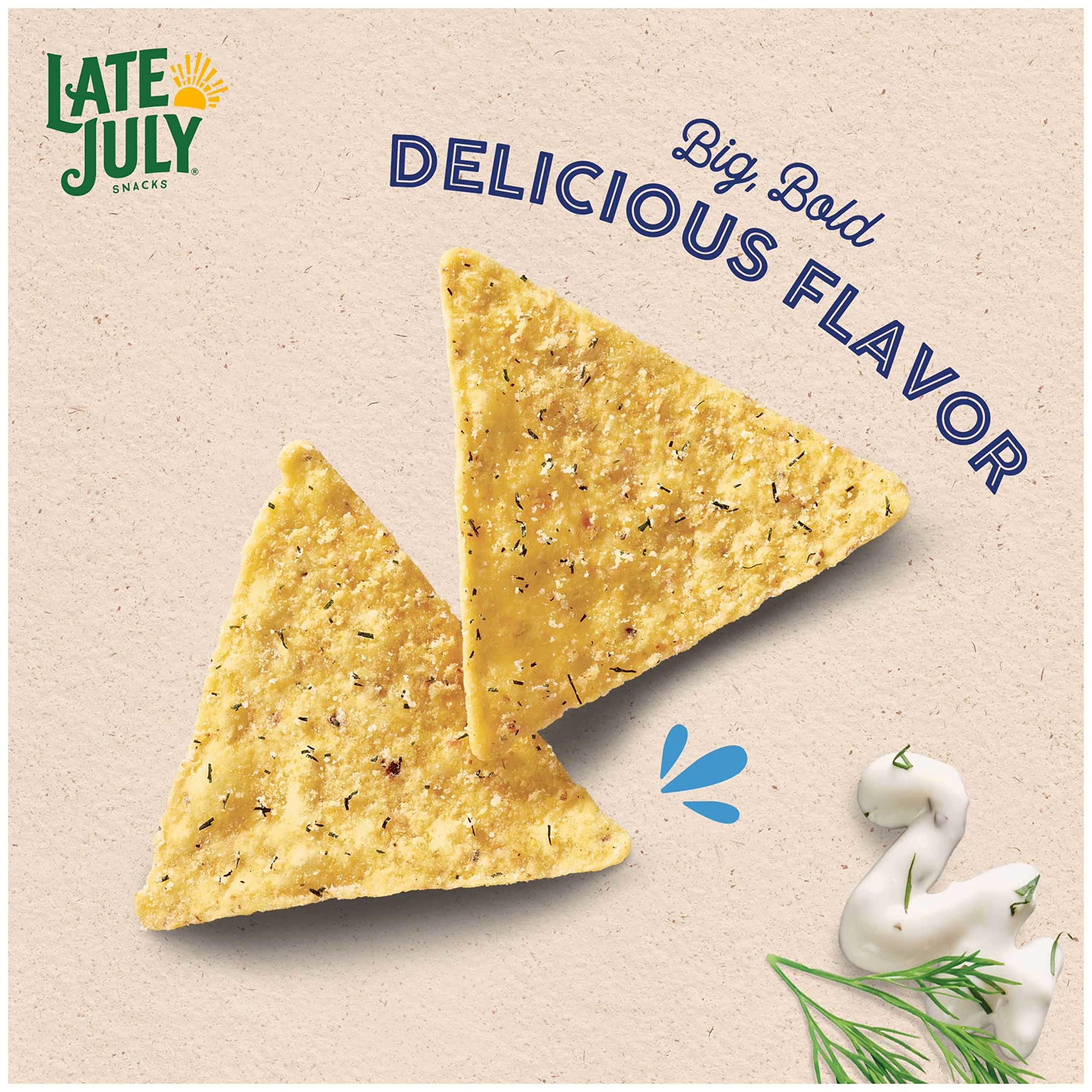 LATE JULY Snacks Organic Tortilla Chips, 10.1-oz. Bag