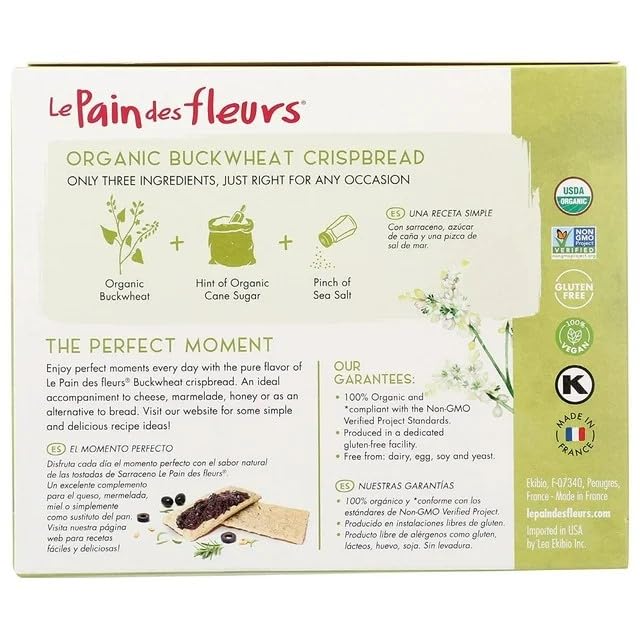 Le Pain Crispbread Buckwheat 4.41 oz (Pack of 6)