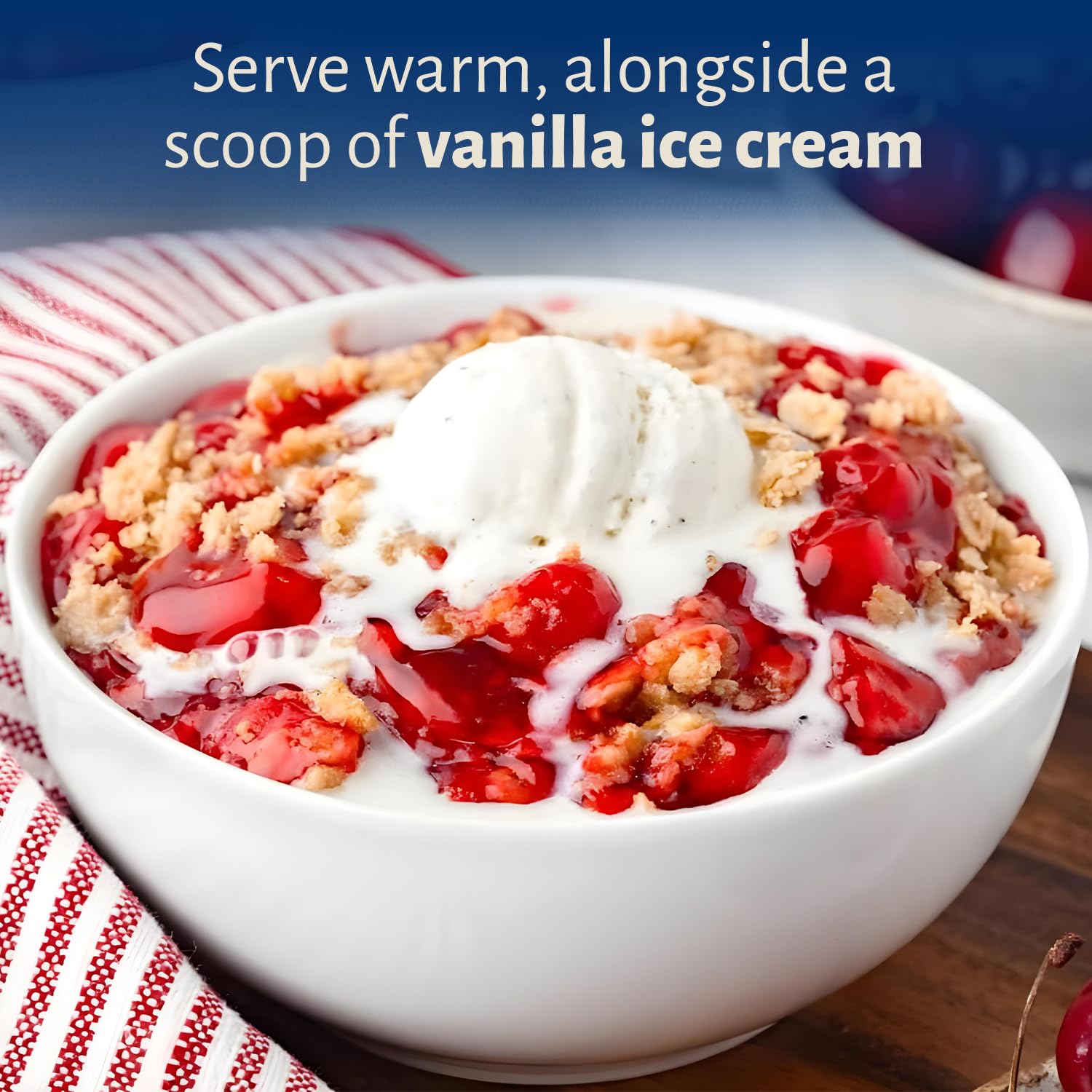 Calhoun Bend Mill Cherry Crunch Mix | Sweet and Crunchy Topping | Perfect for Deep Dish Desserts with Cherries or Your Favorite Fruit | Ideal for Gourmet Baking and Dessert Delights - 8 Oz (Pack of 6)