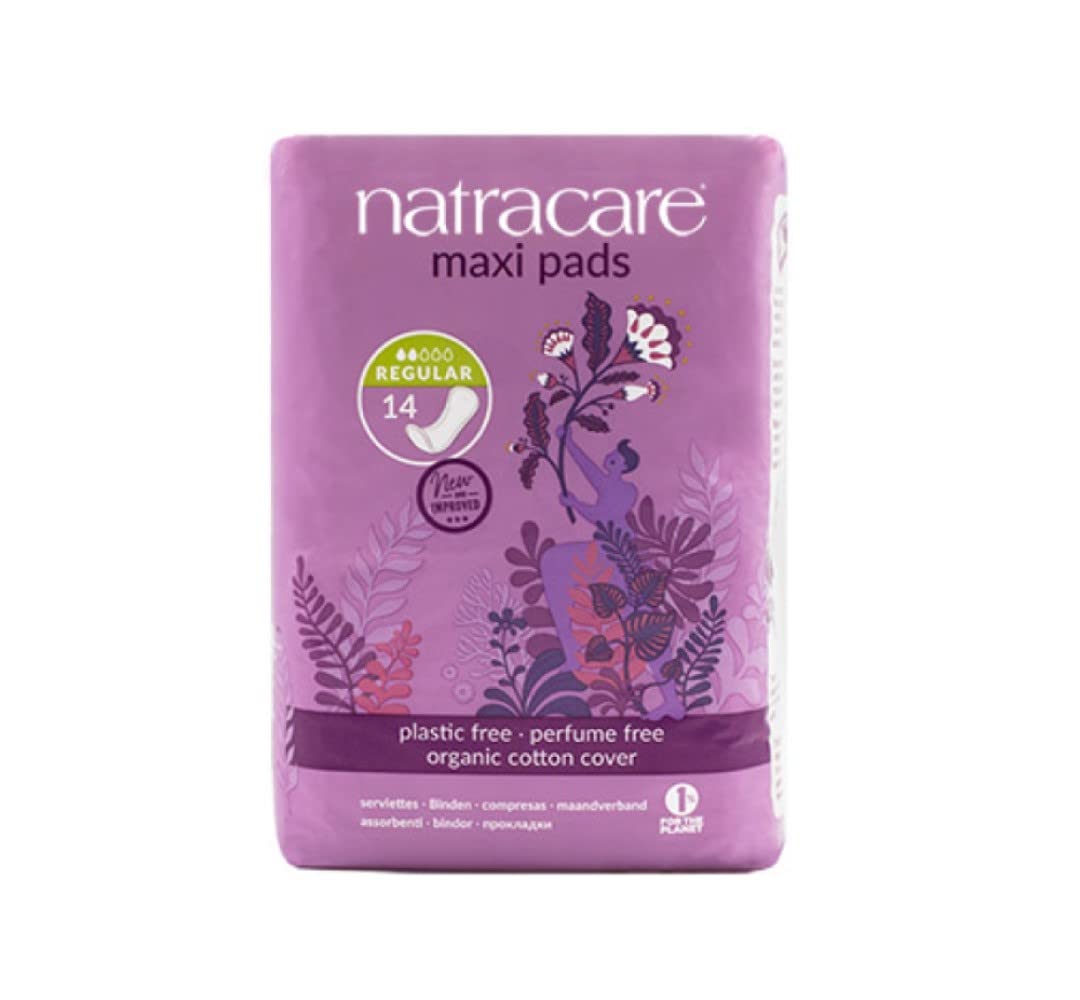 Natracare Pads Maxi Regular 14 Count (6 Pack)