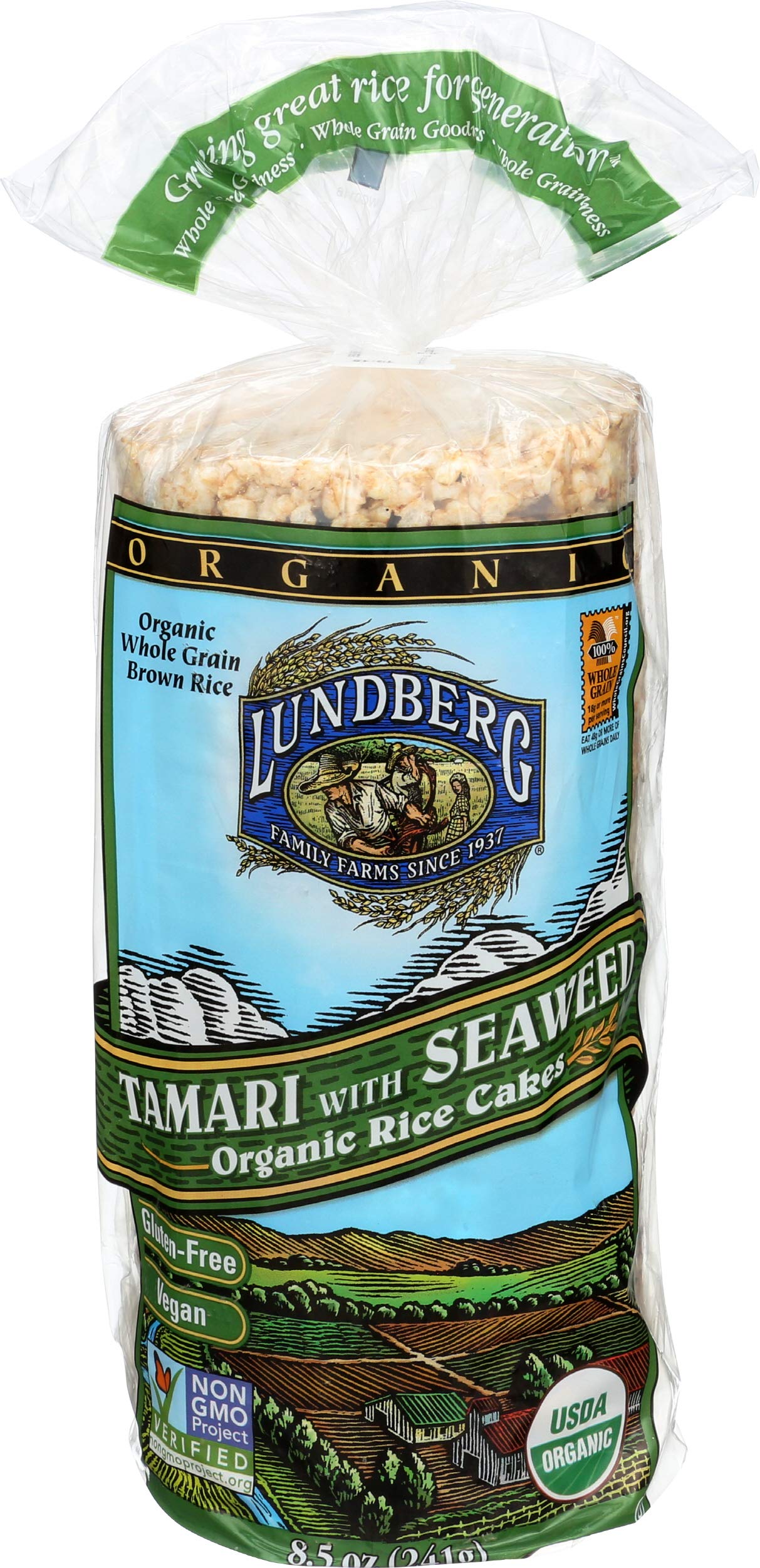 Lundberg Organic Tamari Seaweed Rice Cake - 9 oz