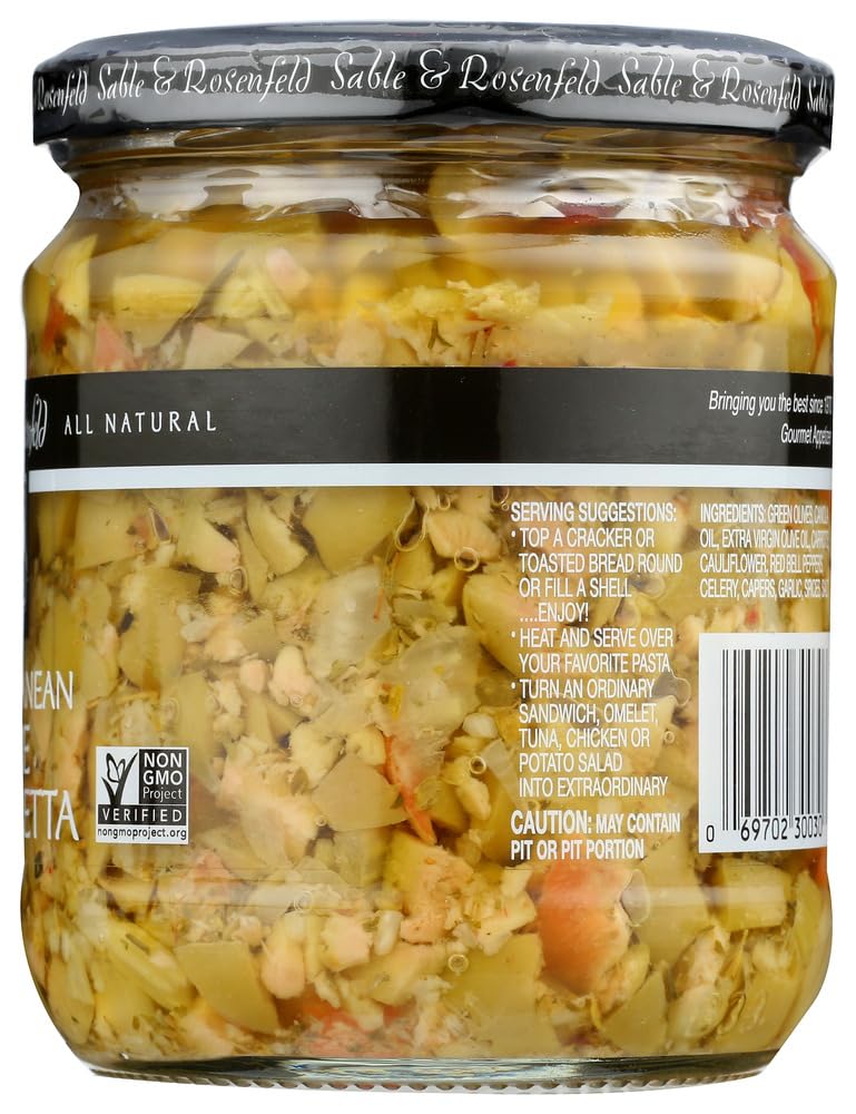 Sable and Rosenfeld Mediterranean Olive Bruschetta, 16 Ounce (Pack of 2)