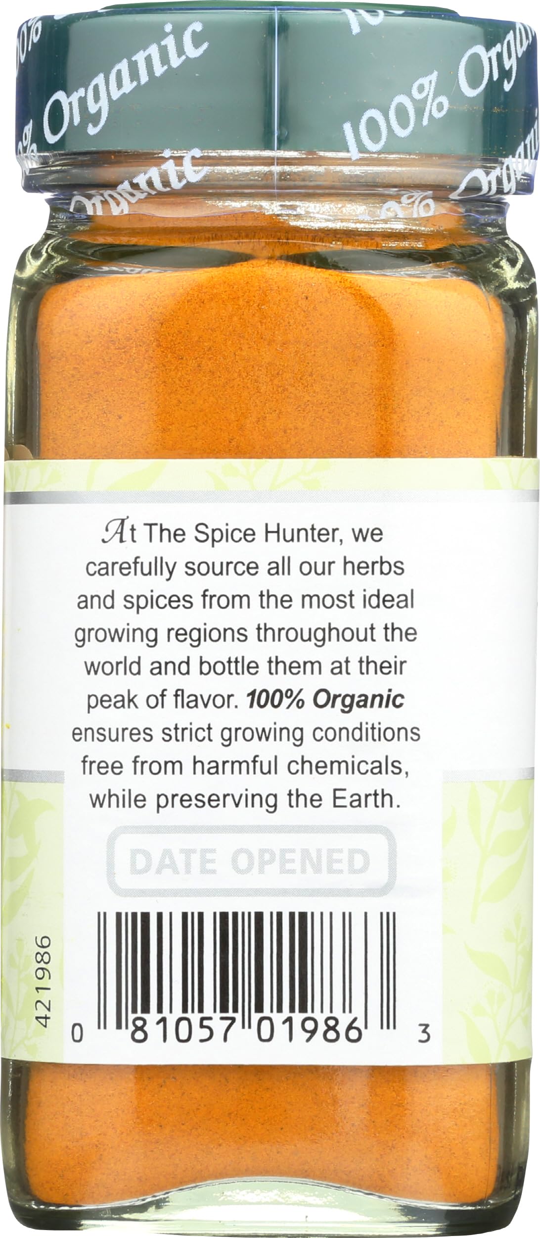 SPICE HUNTER Organic Tumeric Ground, 1.6 OZ