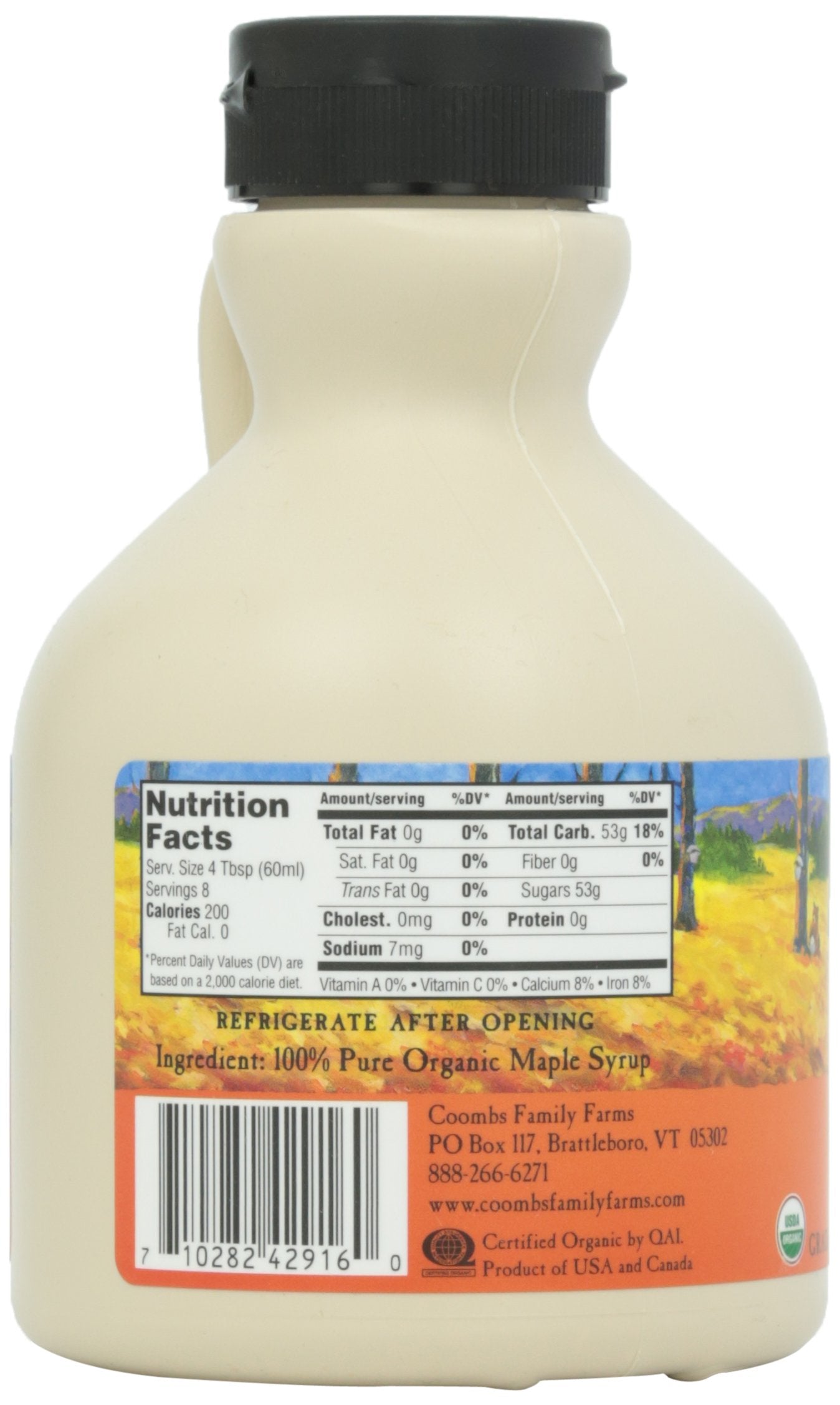 Coombs Family Farms Maple Syrup, Organic, Grade A, Dark Color