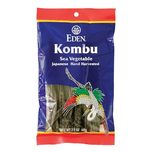 Eden Kombu, Wild Japanese Hand Harvested Sea Vegetable, for Dashi, Seaweed, 2.1 Oz