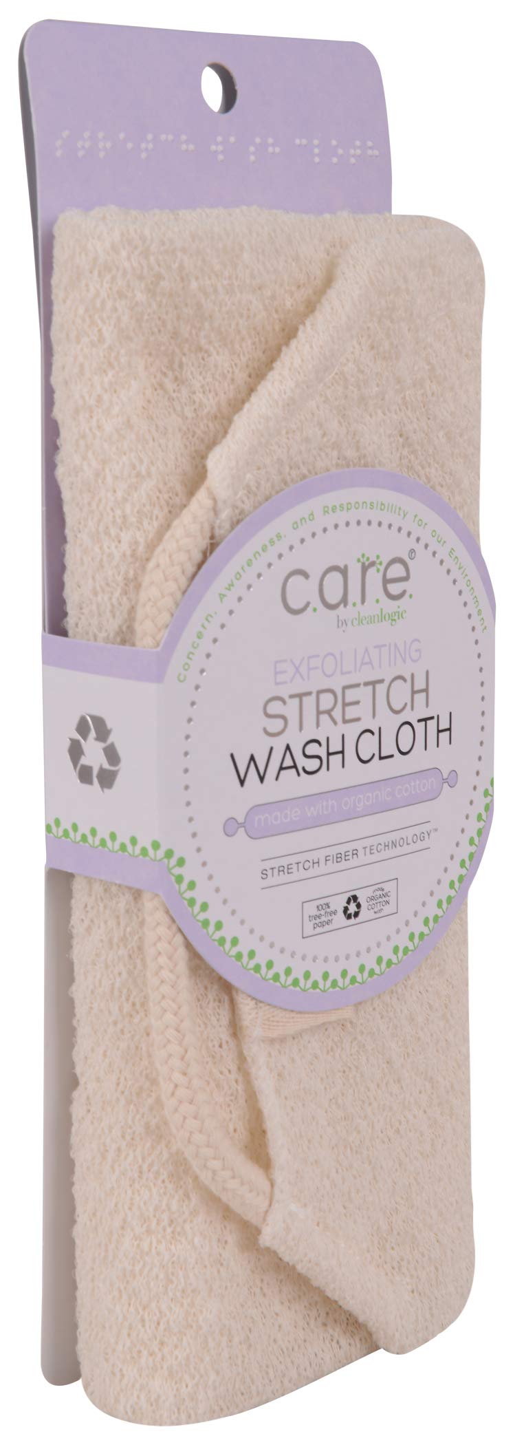Care by Cleanlogic Exfoliating Stretch Wash Cloth (Pack of 3)