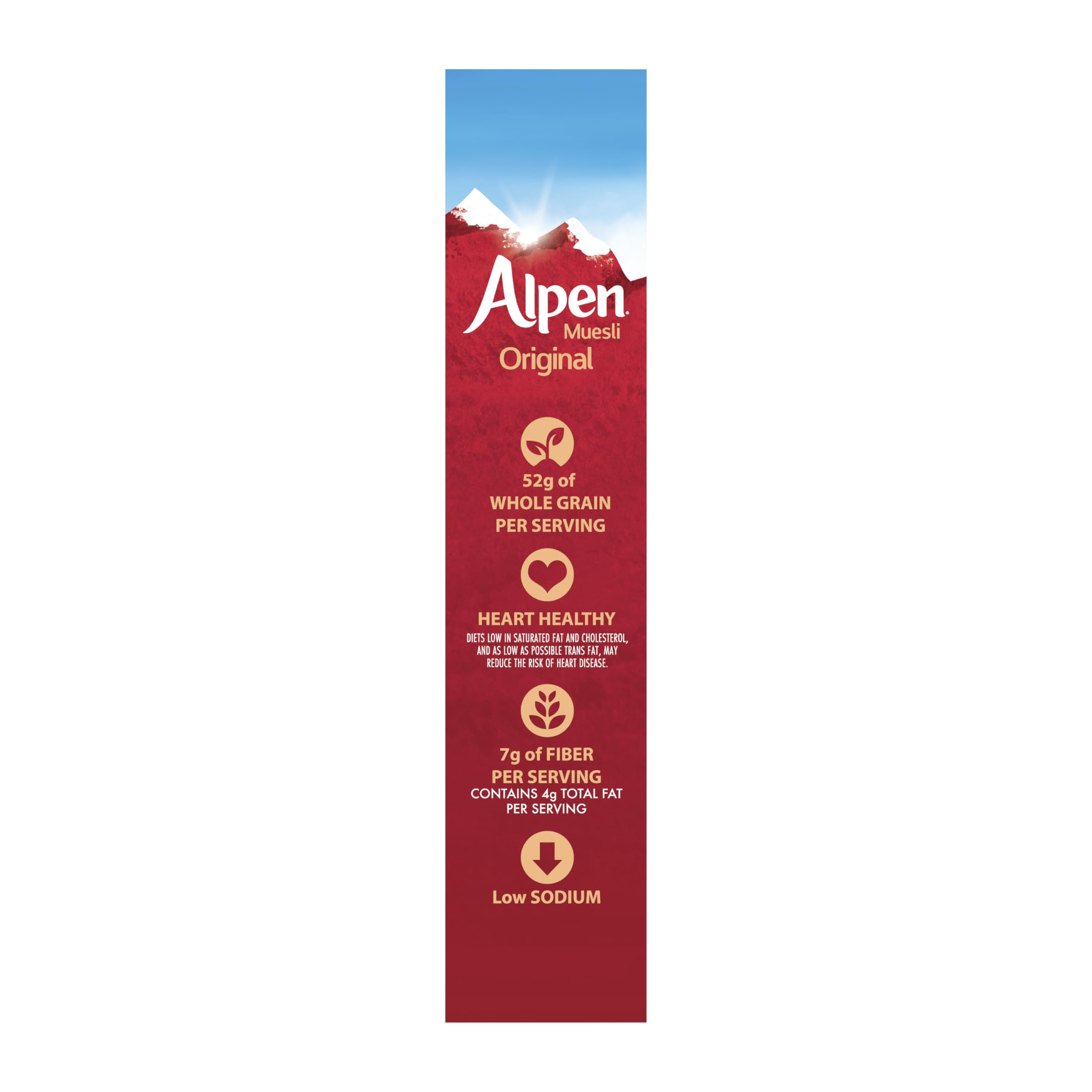 Alpen Original Muesli, Swiss Style Muesli Cereal, Whole Grain, Non-GMO Project Verified, Heart Healthy, Kosher, Vegan
