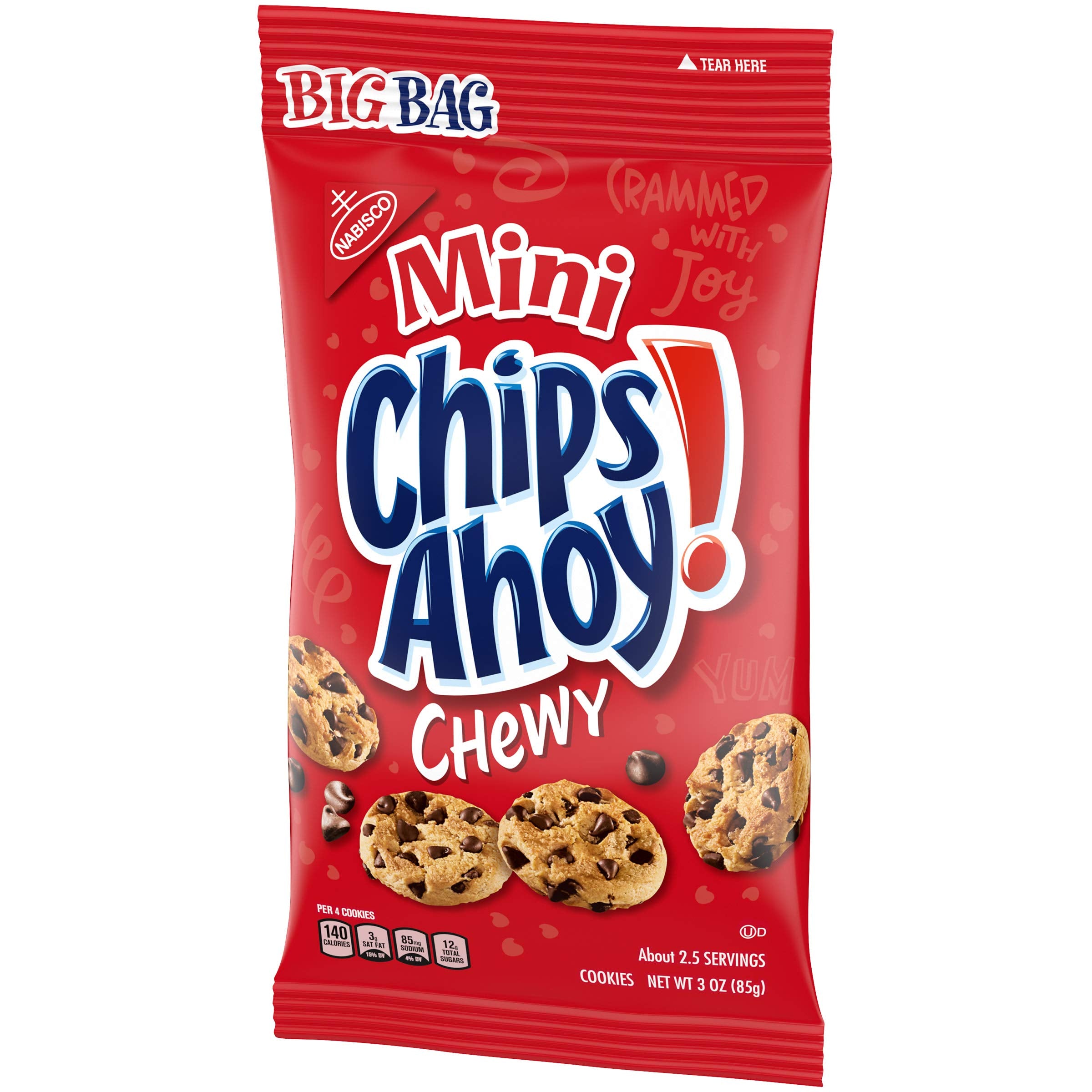 Mini CHIPS AHOY! Chewy Chocolate Chip Cookies, 1 Big Bag (3 oz.)