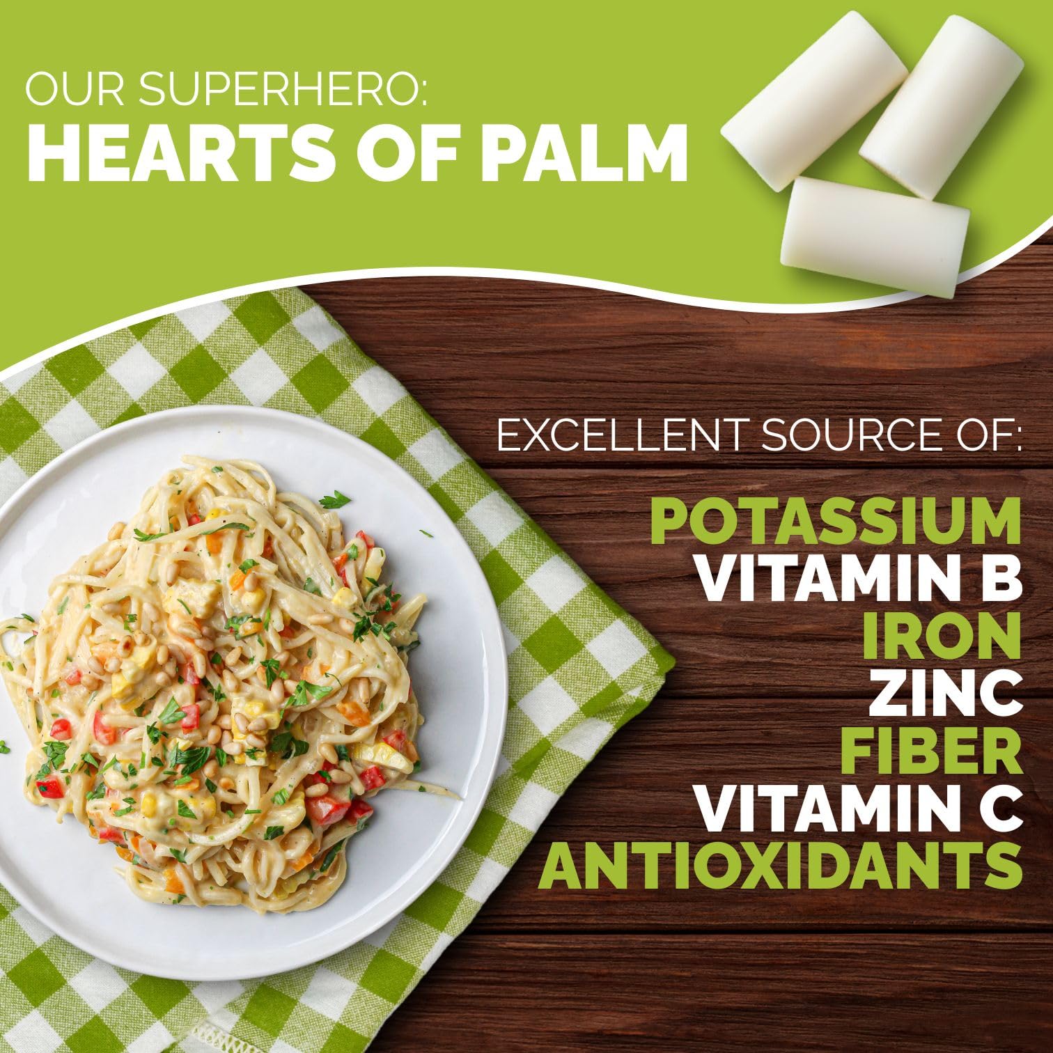 Palmini Linguine Pasta | Low-Carb, Low-Calorie Hearts of Palm Pasta | Keto, Gluten Free, Vegan, Non-GMO | As seen on Shark Tank |(12 Ounce - Pack of 1)