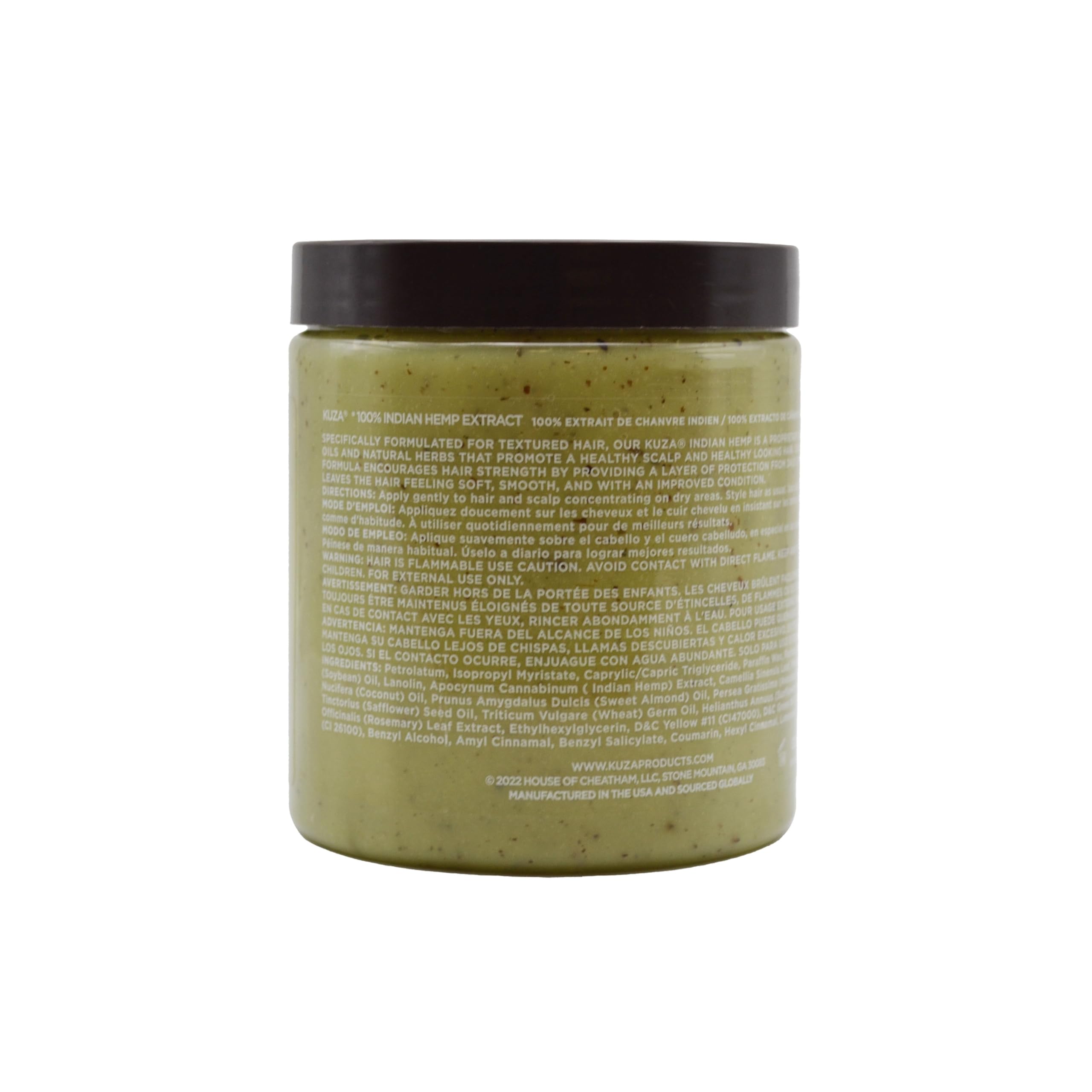 Kuza 100% Indian Hemp Hair & Scalp Treatment - Improves Dry Hair and Scalp Health - JUMBO SIZE 18 oz