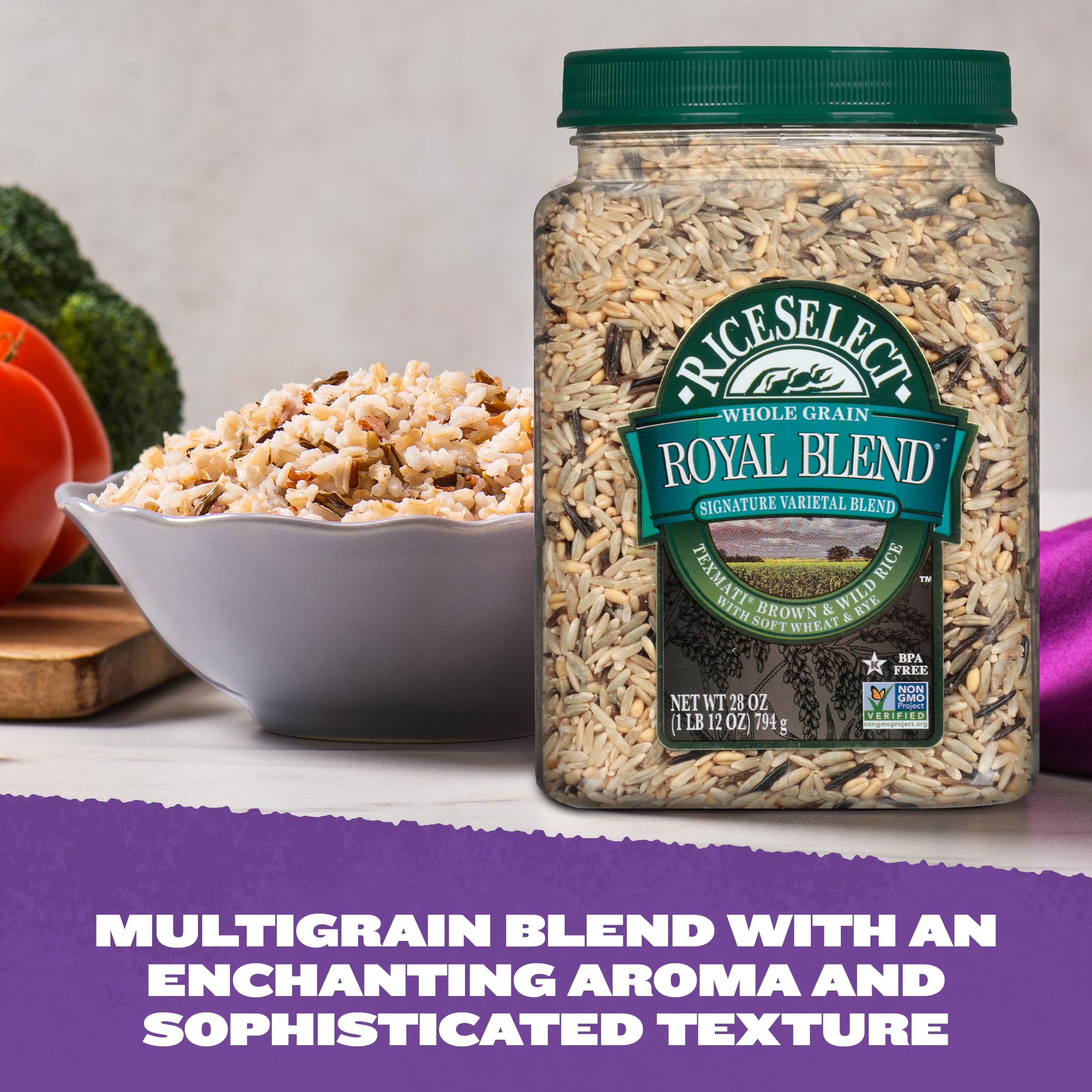 RiceSelect Texmati Brown & Wild Rice Royal Blend, 28 Ounce (Pack of 1)