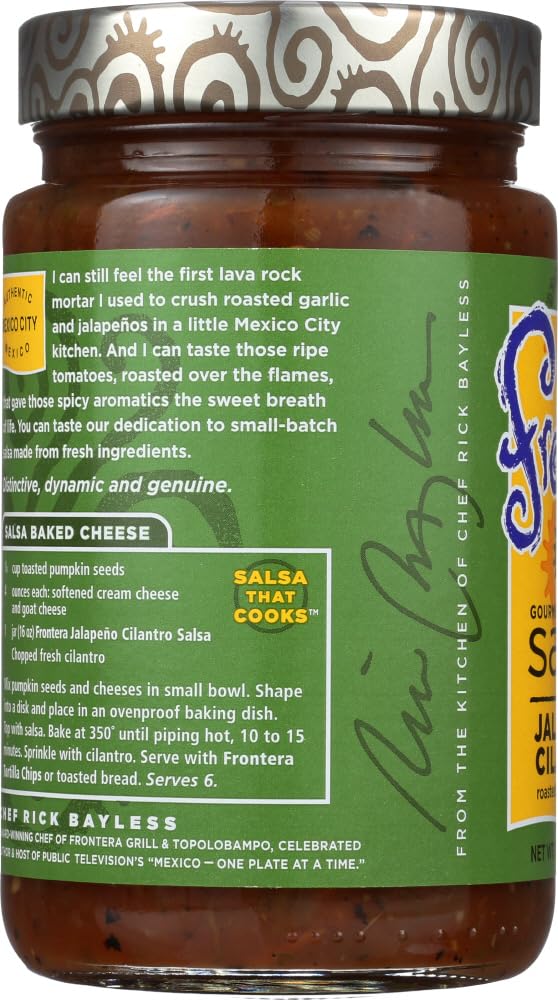 Frontera Gourmet Mexican Salsa Medium Jalapeno Cilantro -- 16 oz - 2 pc