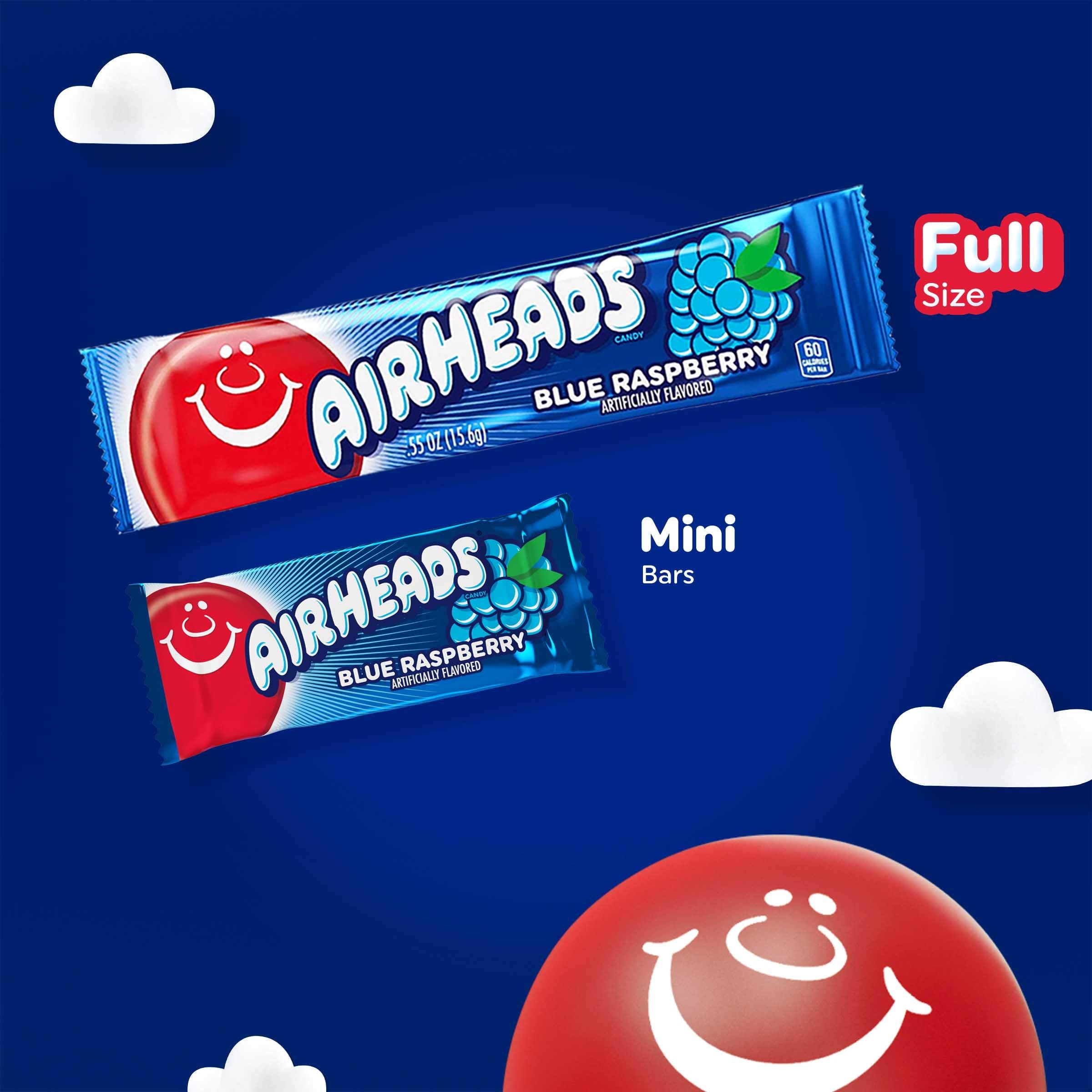 Airheads Variety 5 Full Size Bars Pack with Counter Display, Assorted Flavors