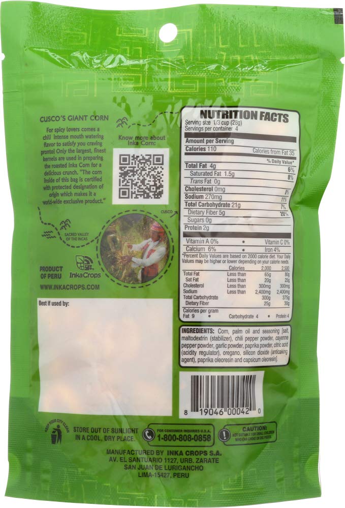 Inka Crops Chile Picante Inka Corn - 4 oz - 2 ct
