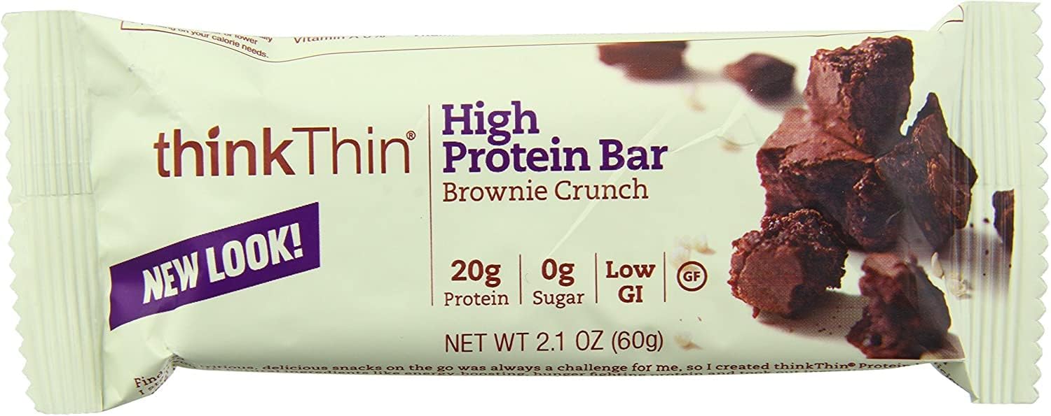Think Products Thin Bar - Brownie Crunch - Pack of 10-2.1 oz