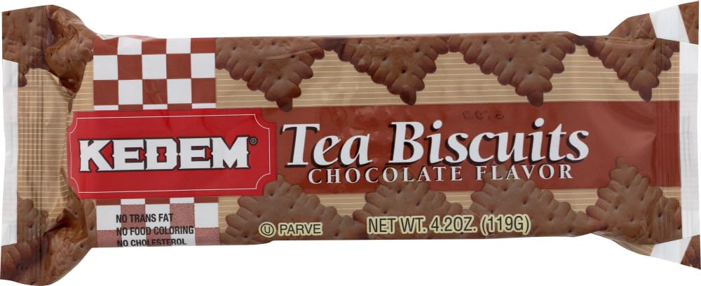 Kedem Tea Biscuits Chocolate 4.2 Oz (Pack of 24)