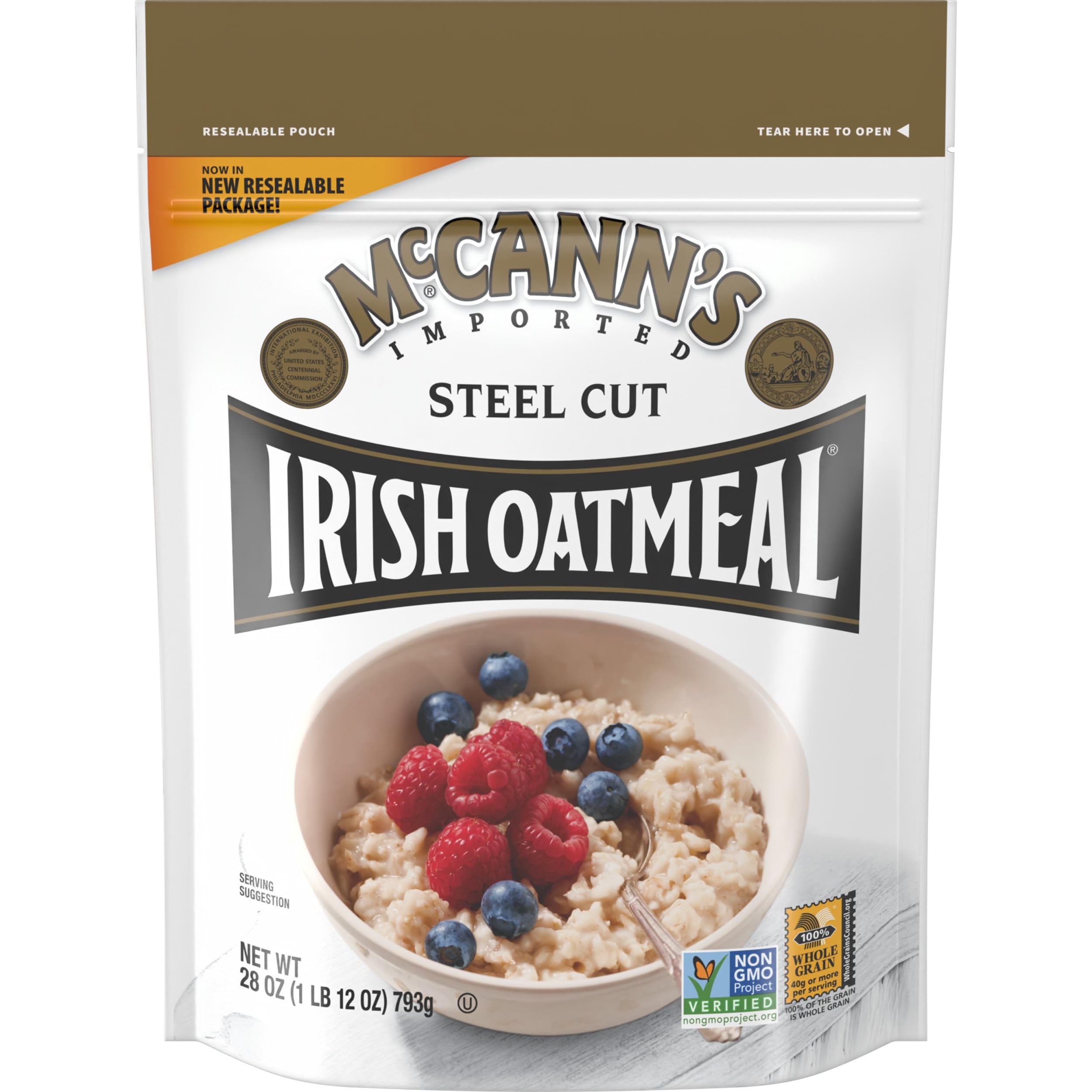 McCann's Irish Oatmeal, Quick & Easy Steel Cut Oats, 24 Ounce