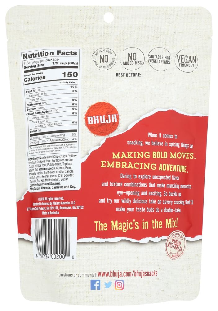 Bhuja Snacks Original Mix Gluten Free -- 7 oz - 2 pc