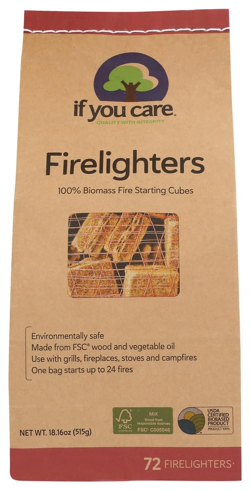If You Care - Firelighters Wood Starting Cubes - 72 Piece(s)