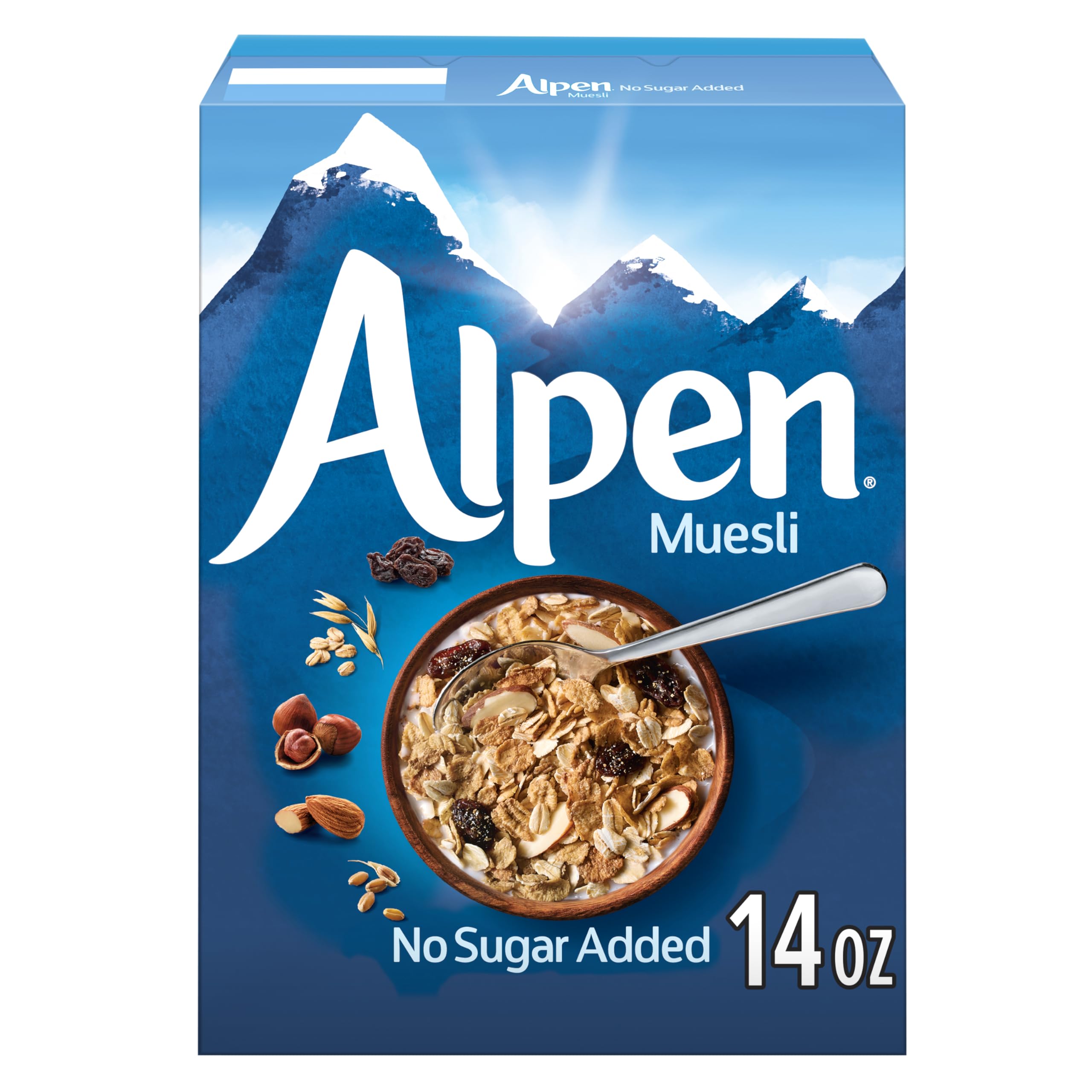 Alpen Original Muesli, Swiss Style Muesli Cereal, Whole Grain, Non-GMO Project Verified, Heart Healthy, Kosher, Vegan