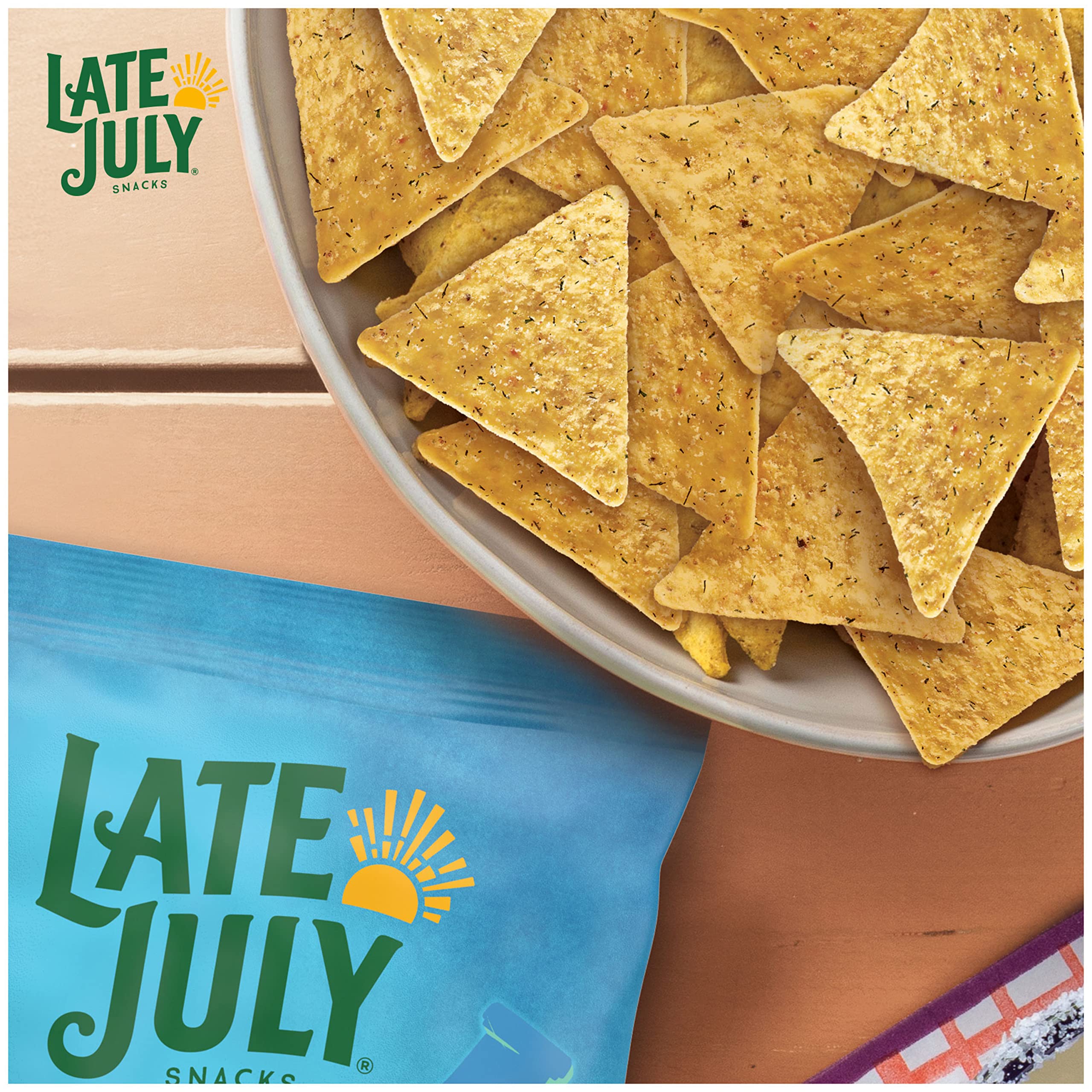 LATE JULY Snacks Organic Tortilla Chips, 10.1-oz. Bag