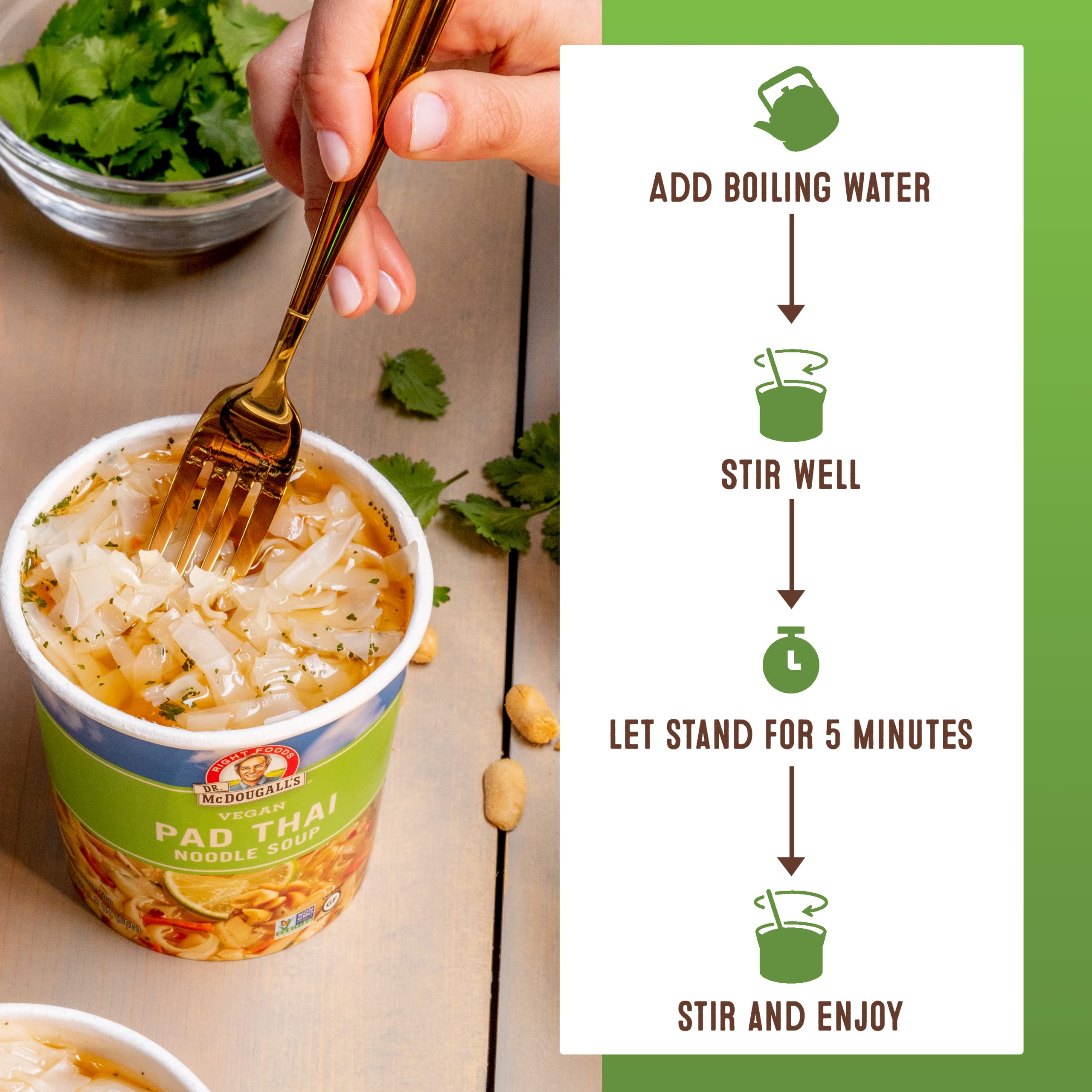 Dr. McDougall's Vegan Chicken Soup - Chicken Noodle Soup - Organic Ramen Noodle Cups - Low Sodium Vegan Soup with Instant Noodles - 1.4 Ounces - Pack of 6