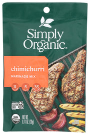 SIMPLY ORGANIC Organic Chimichurri Marinade Mix, 0.71 OZ