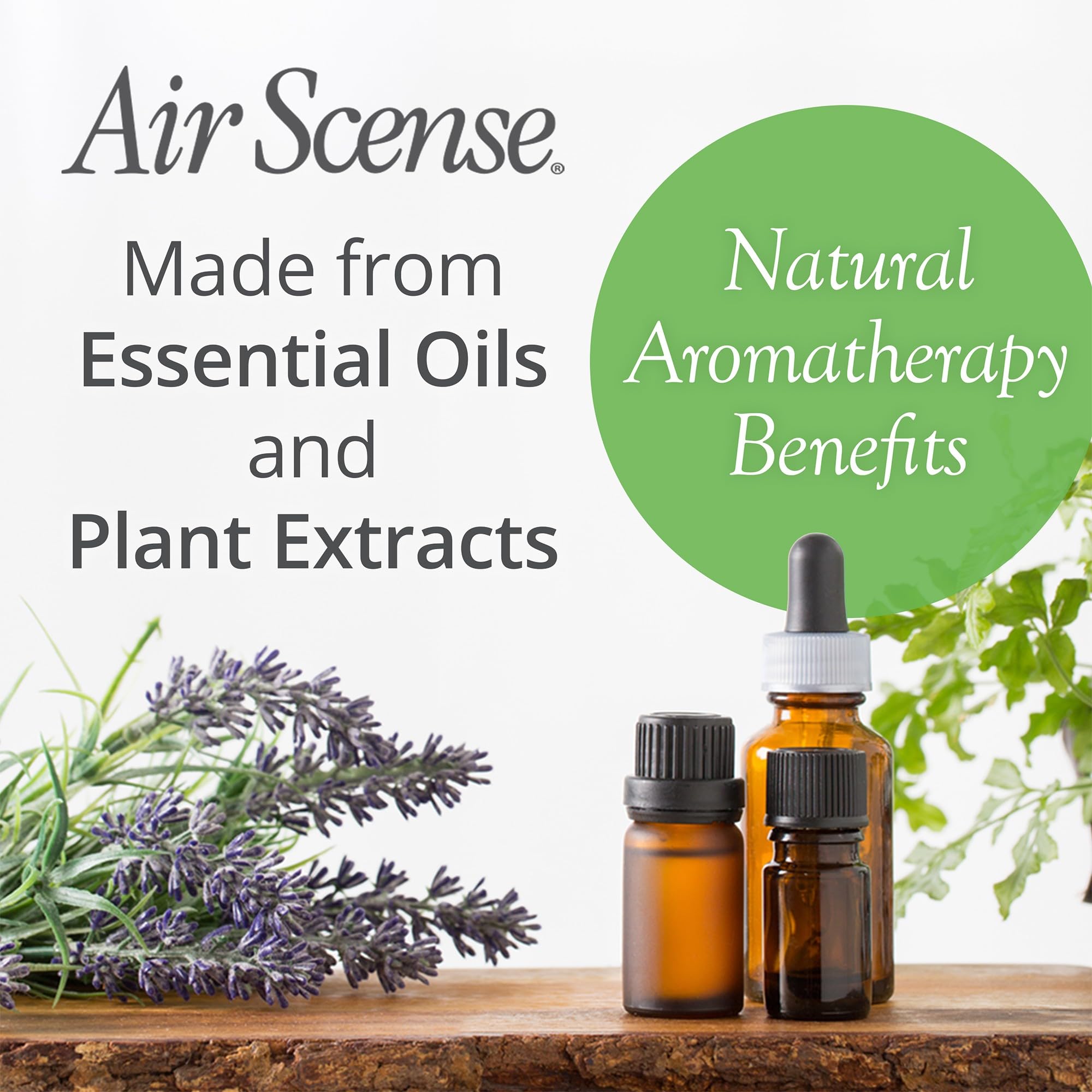 Air Scense Essential Oil Air Freshener - Non-Aerosol | Refreshing, Long-Lasting Scent | Eco-Friendly | Exceptional Value