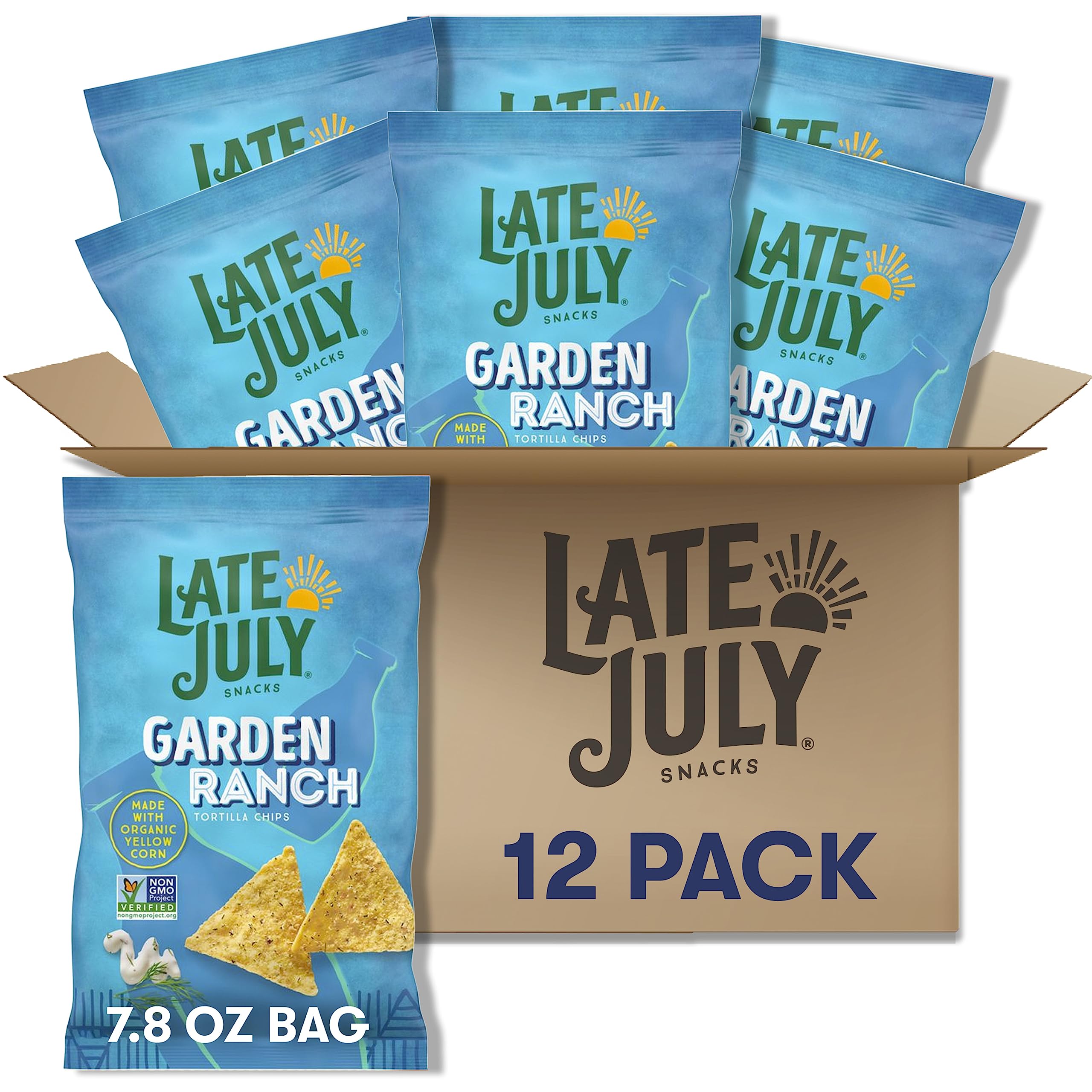 LATE JULY Snacks Organic Tortilla Chips, 10.1-oz. Bag