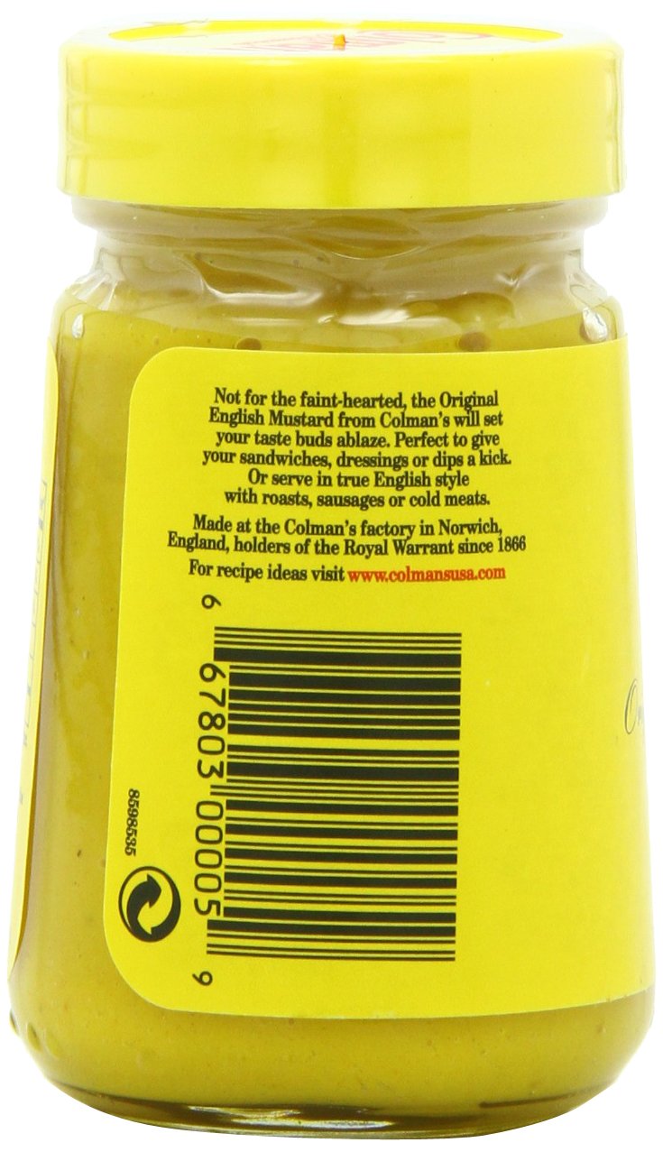 Colman's Prepared Mustard, 3.5-Oz., Pack of 6