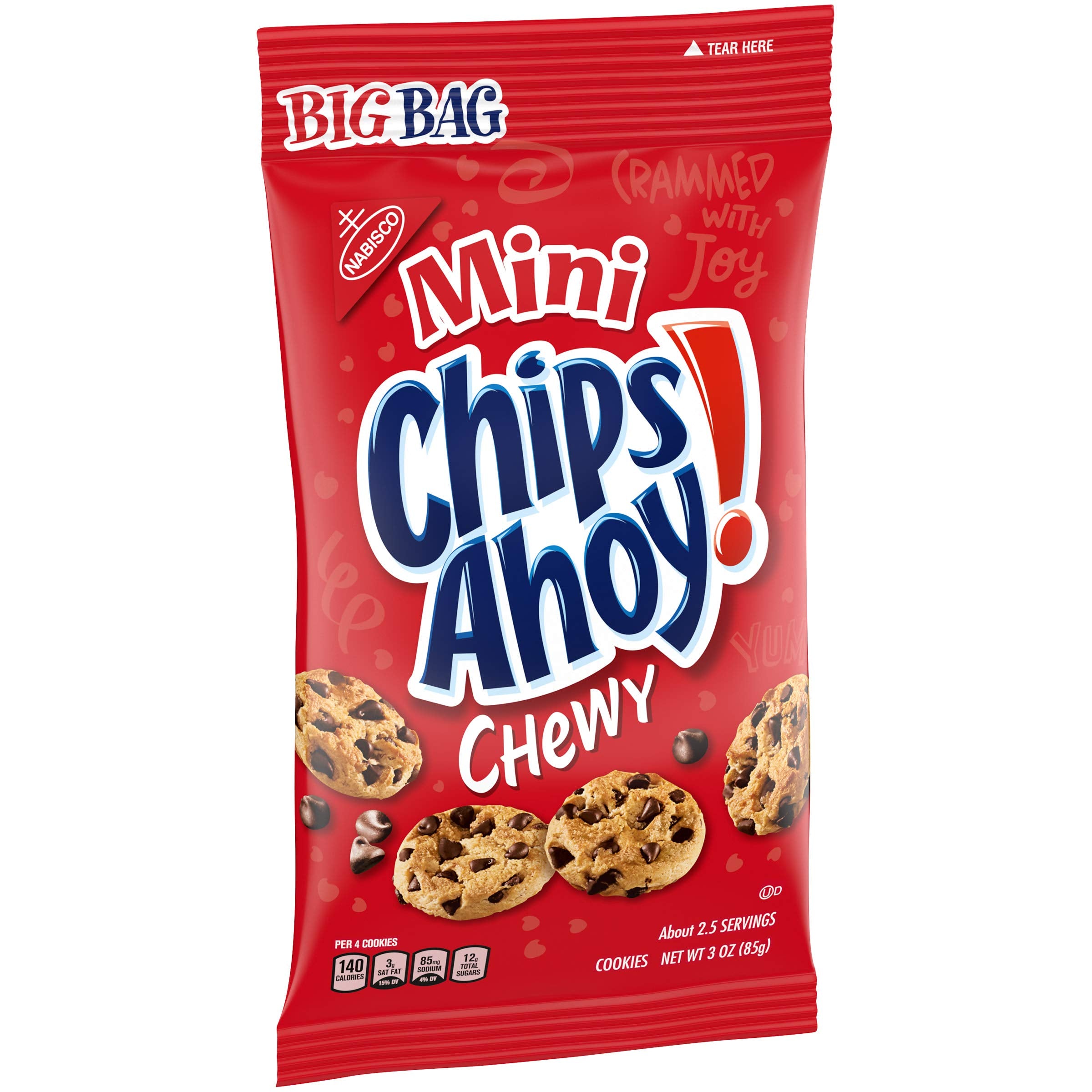 Mini CHIPS AHOY! Chewy Chocolate Chip Cookies, 1 Big Bag (3 oz.)