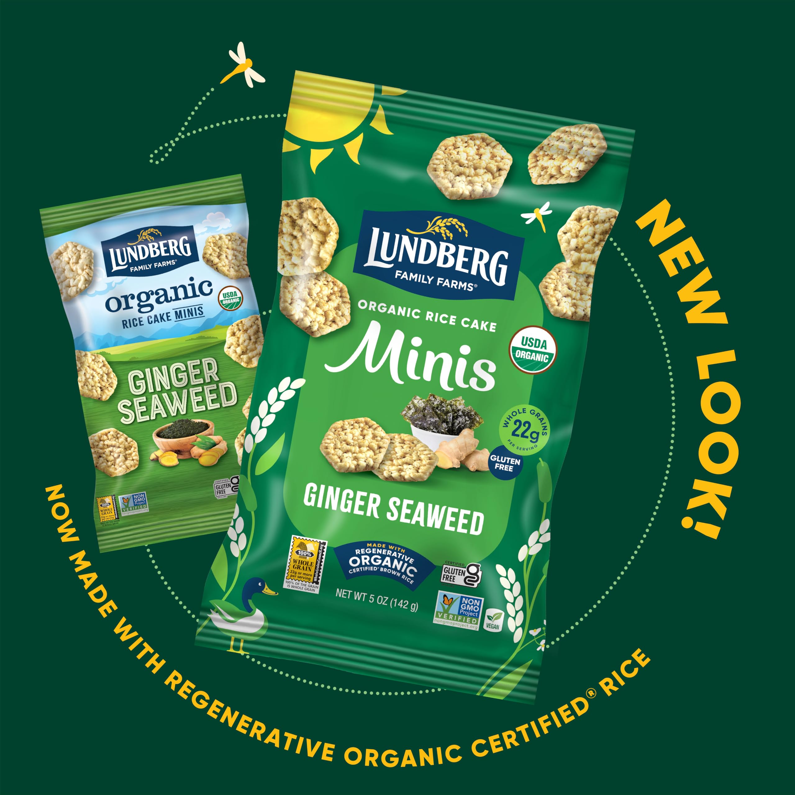 Lundberg Organic White Cheddar Rice Cake Minis